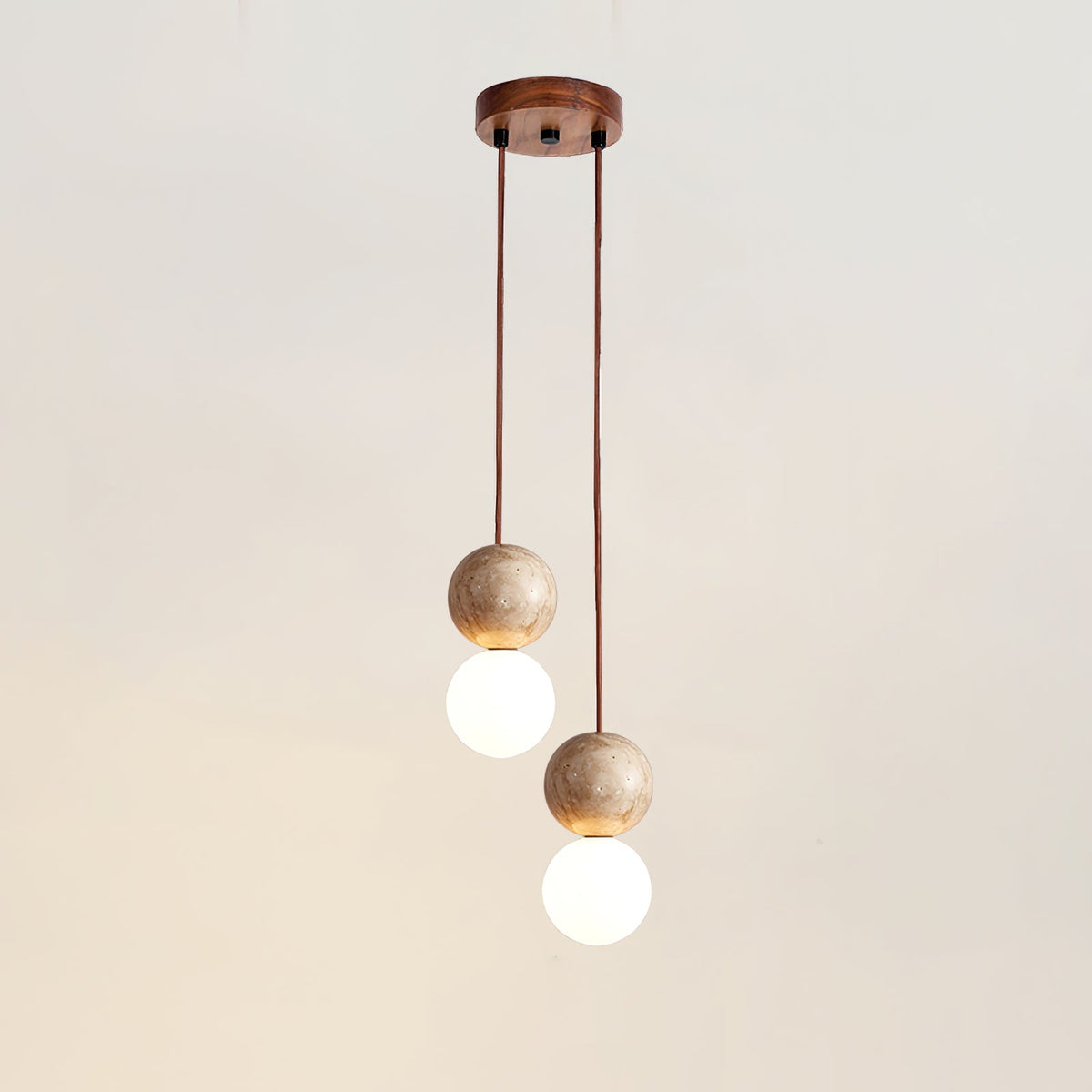 Luna Travertin Pendentif Lumière - Neutralighting