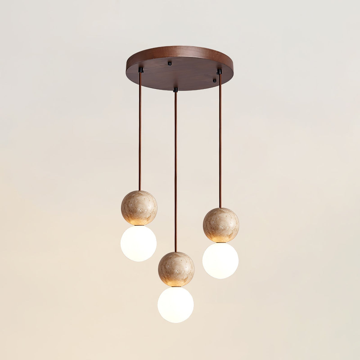 Luna Travertin Pendentif Lumière - Neutralighting