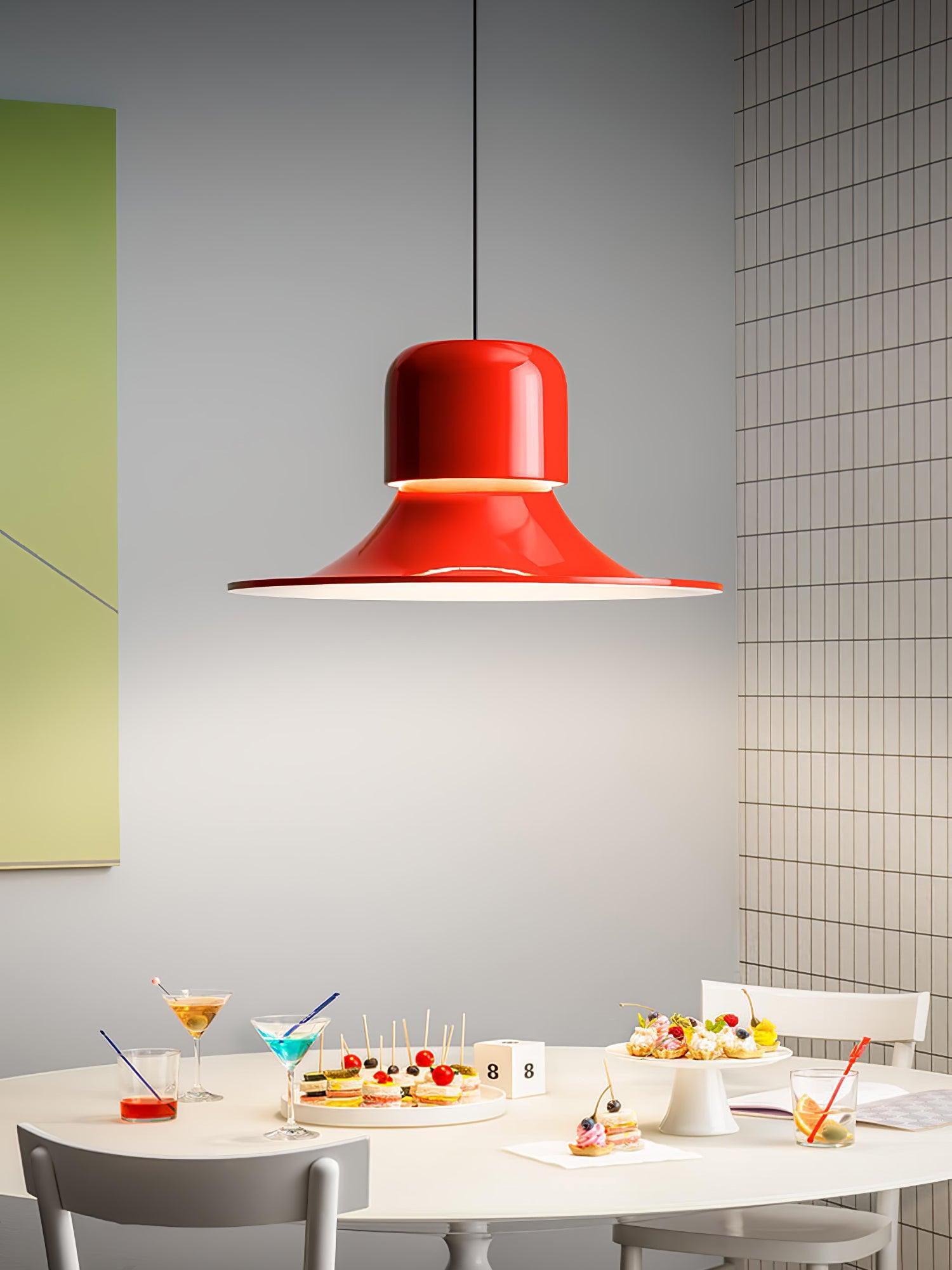 Lustra Suspension Aluminium Incurvée pour Cuisine - Neutralighting