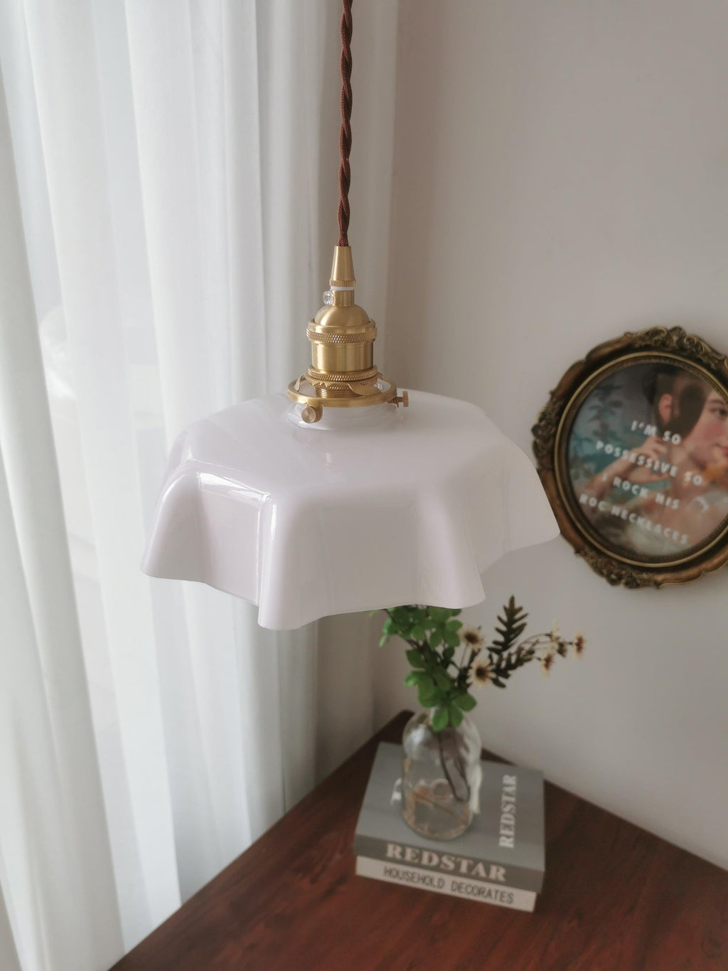 Lustra Lampe Pendante Fleur Française pour Salle à Manger - Neutralighting