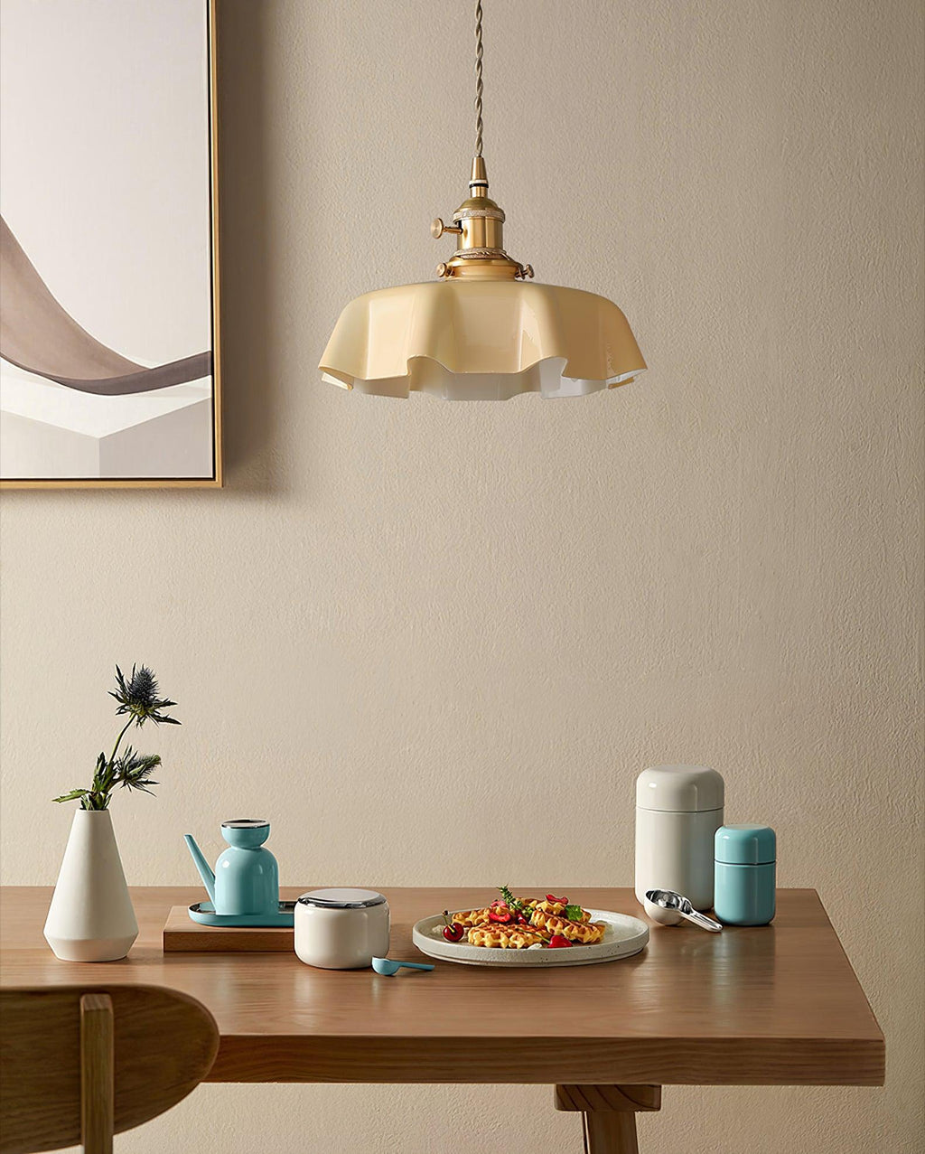 Lustra Lampe Pendante Fleur Française pour Salle à Manger - Neutralighting