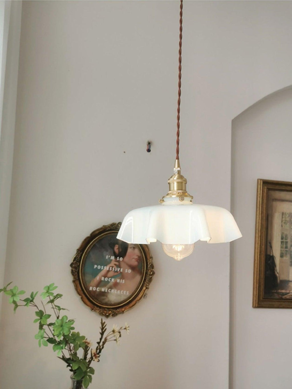 Lustra Lampe Pendante Fleur Française pour Salle à Manger - Neutralighting