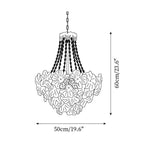 Campina Lustre Cristal Fleur Superposé - Neutralighting