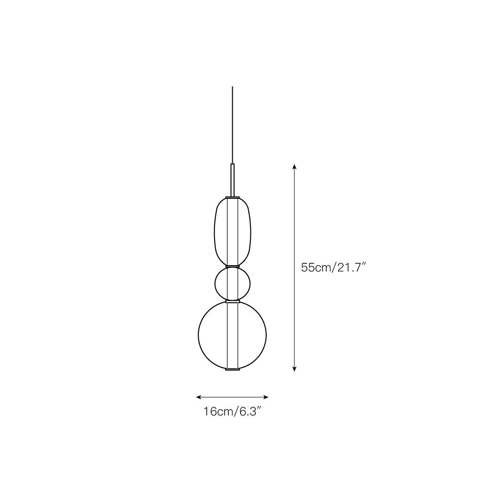 Zodore Prime Art Coloré Verre Suspension - Neutralighting