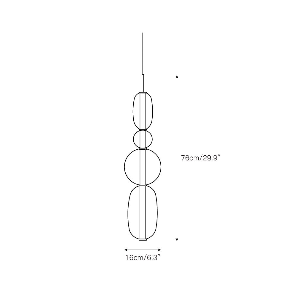 Zodore Prime Art Coloré Verre Suspension - Neutralighting