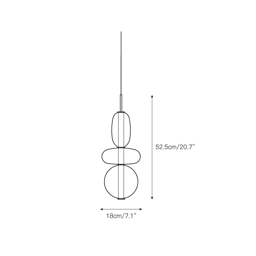 Zodore Prime Art Coloré Verre Suspension - Neutralighting