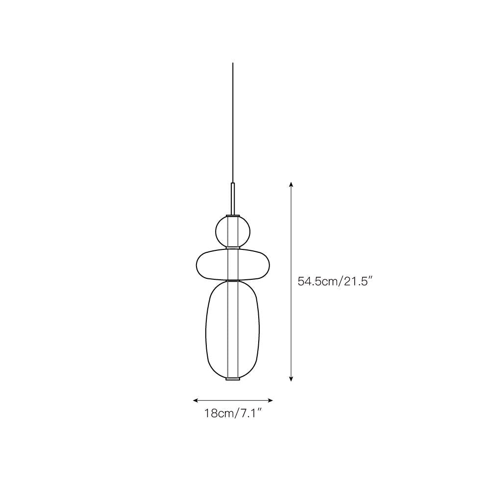 Zodore Prime Art Coloré Verre Suspension - Neutralighting