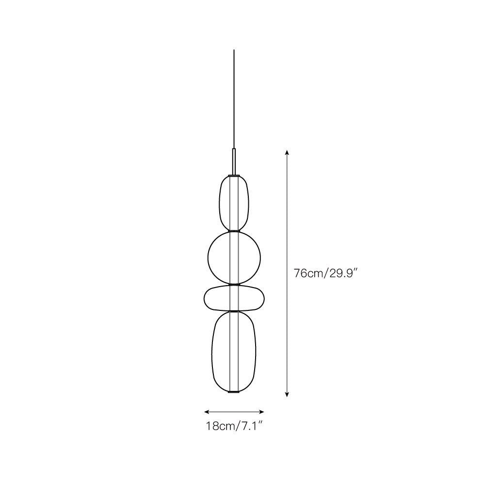 Zodore Prime Art Coloré Verre Suspension - Neutralighting