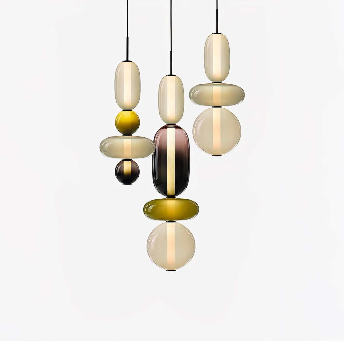 Noxic Suspension Artistique en Verre et Acrylique - Neutralighting
