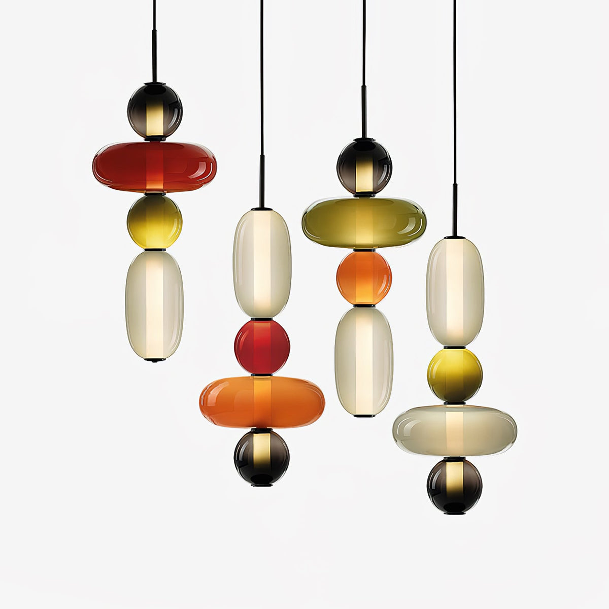Noxic Suspension Artistique en Verre et Acrylique - Neutralighting