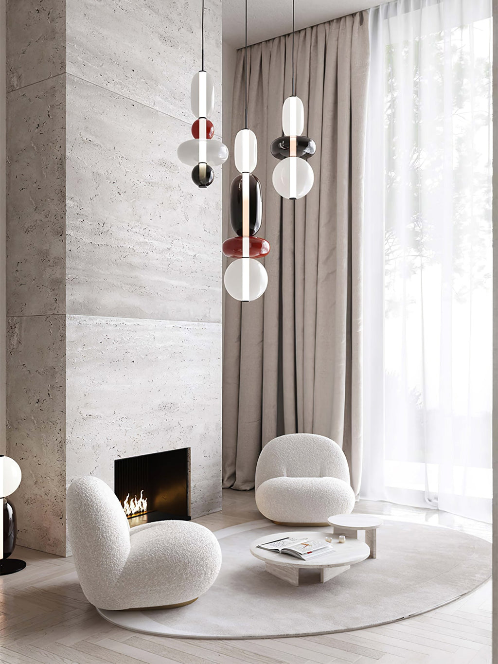 Noxic Suspension Artistique en Verre et Acrylique - Neutralighting