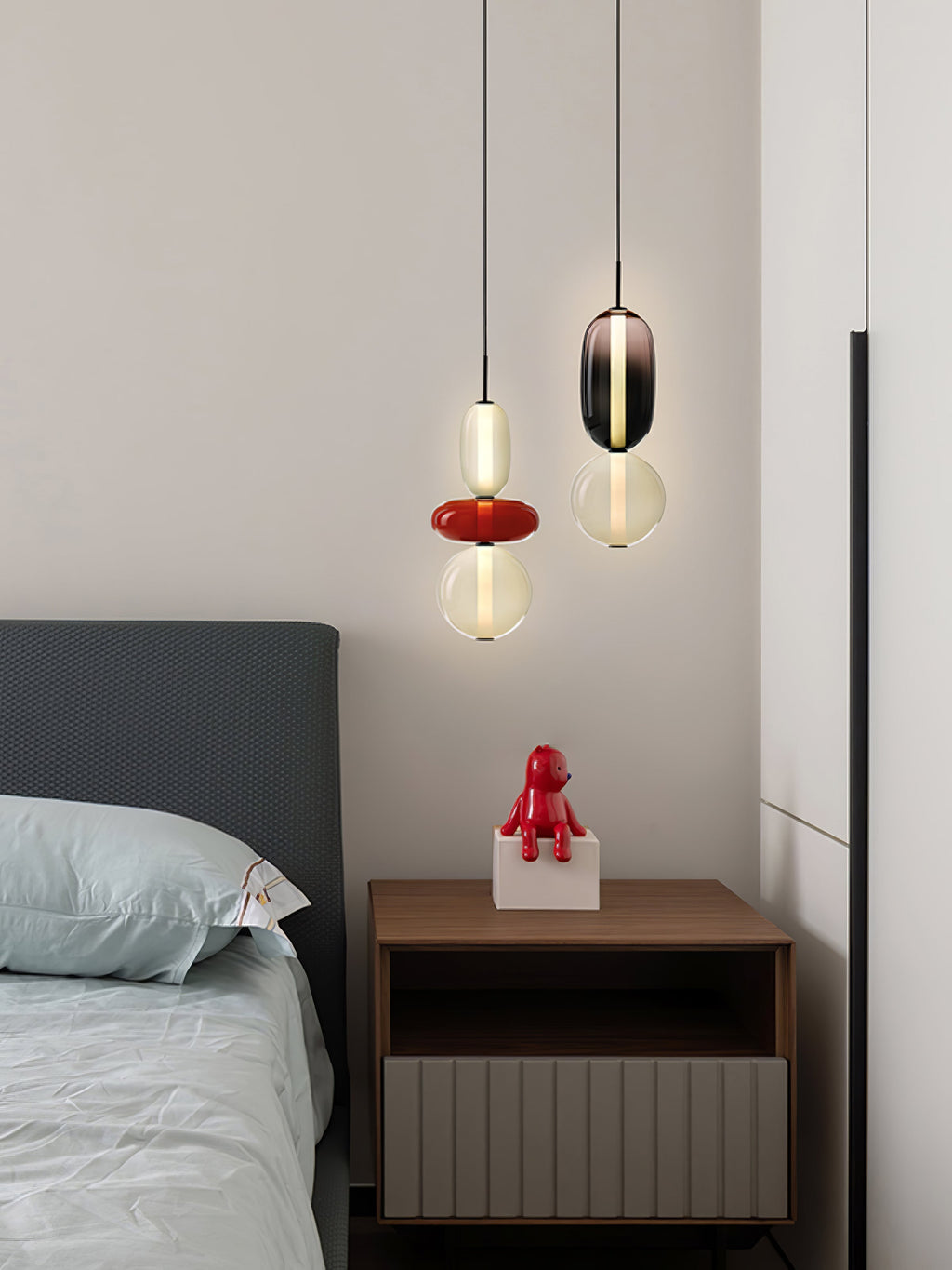 Noxic Suspension Artistique en Verre et Acrylique - Neutralighting