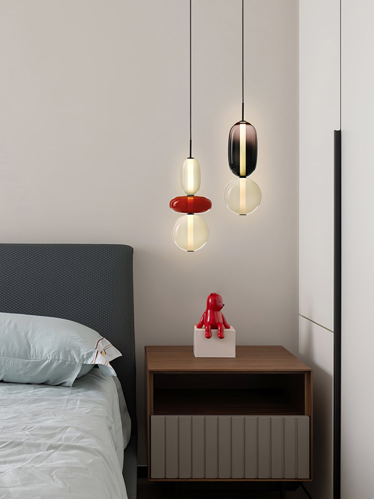 Noxic Suspension Artistique en Verre et Acrylique - Neutralighting
