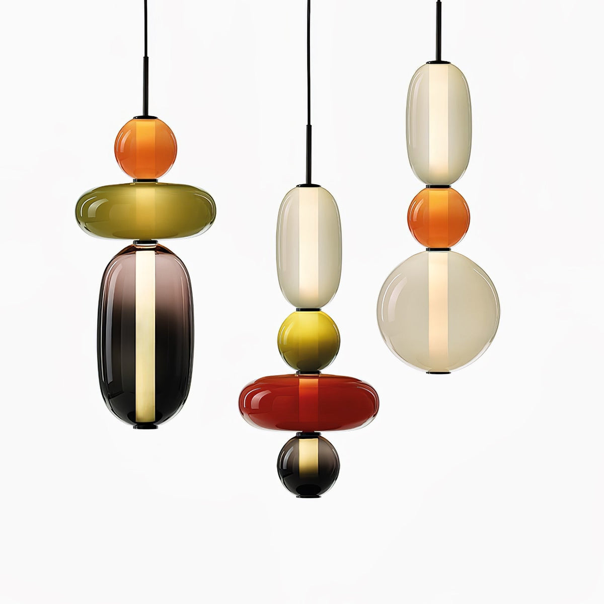 Noxic Suspension Artistique en Verre et Acrylique - Neutralighting