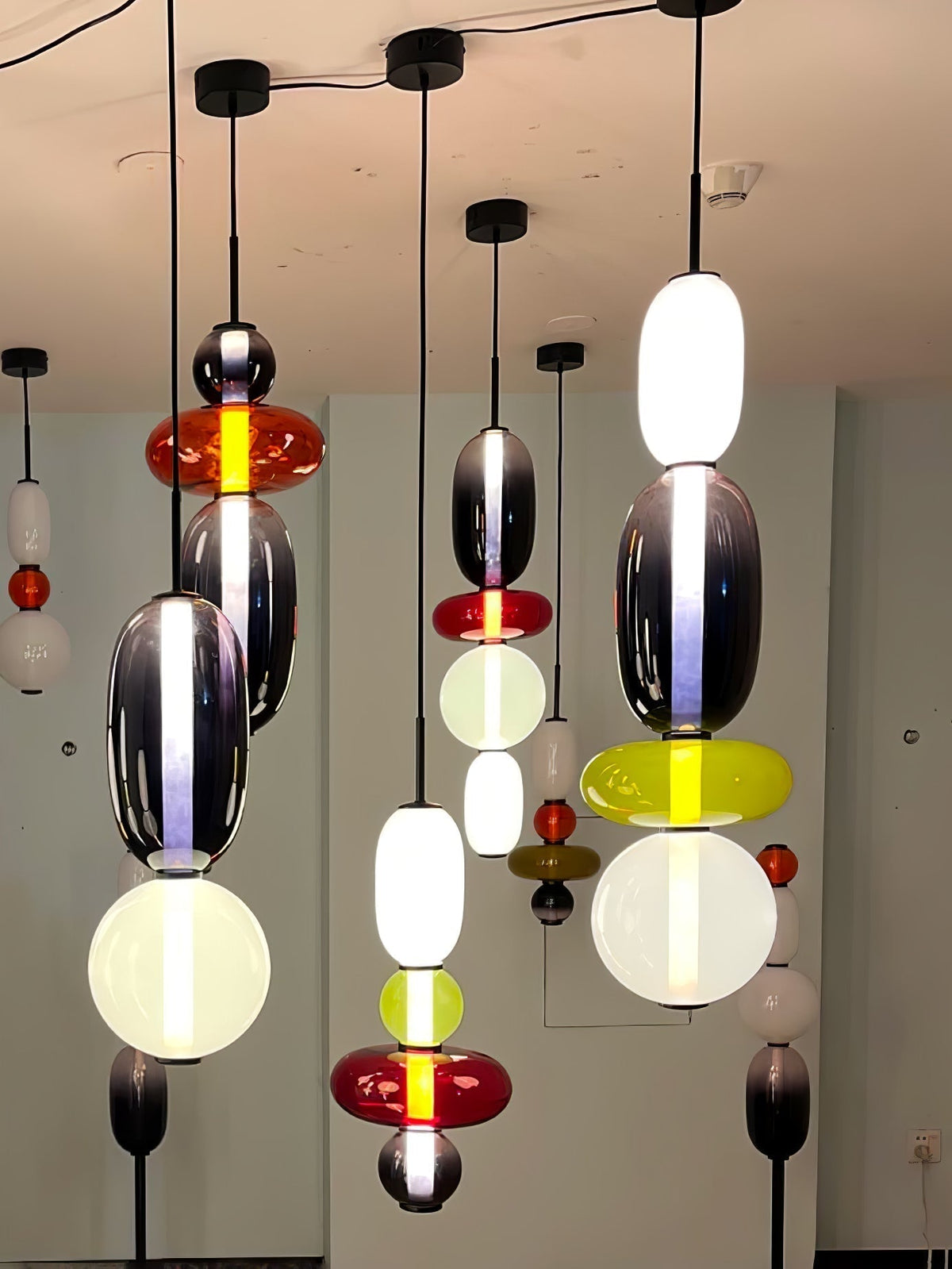 Noxic Suspension Artistique en Verre et Acrylique - Neutralighting