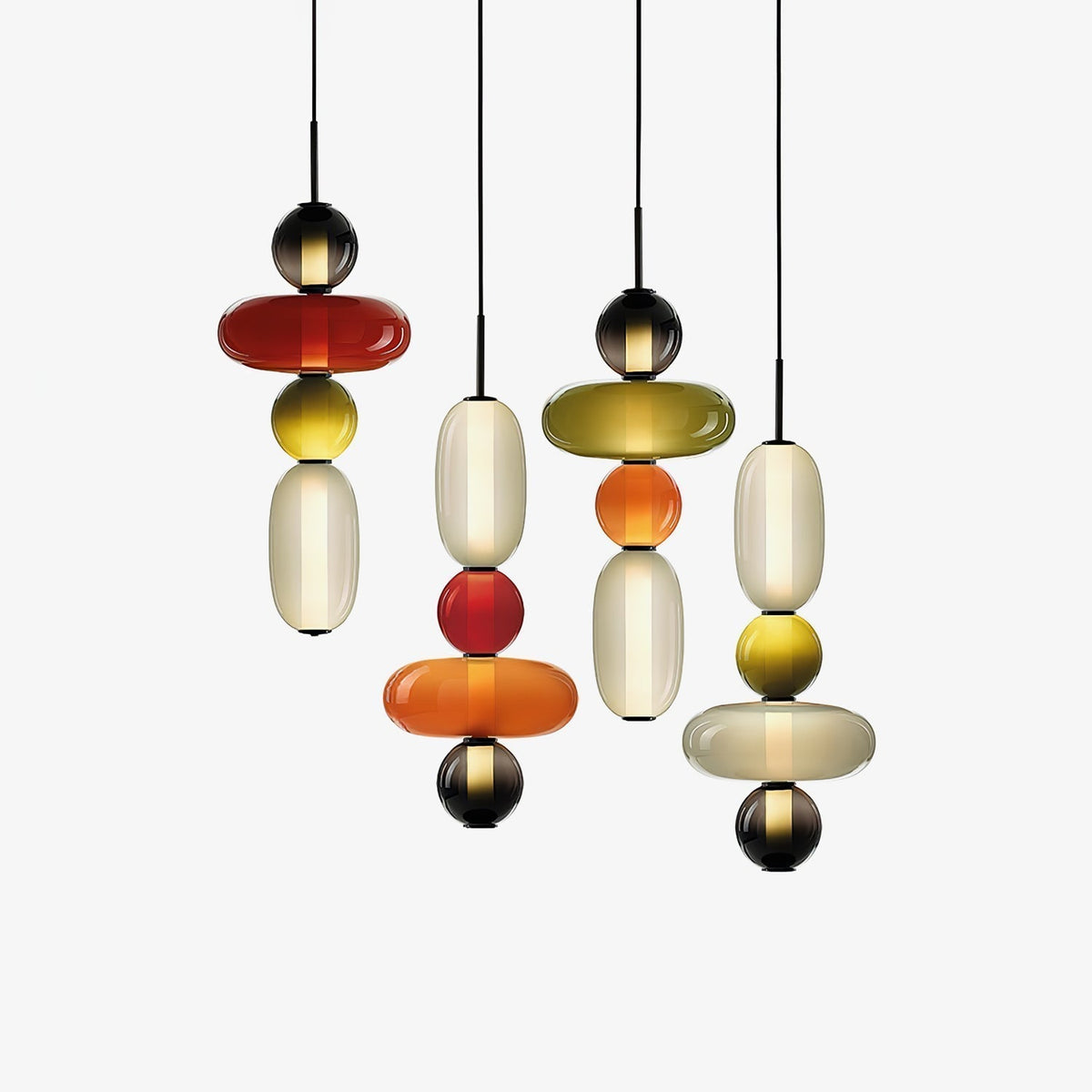 Noxic Suspension Artistique en Verre et Acrylique - Neutralighting