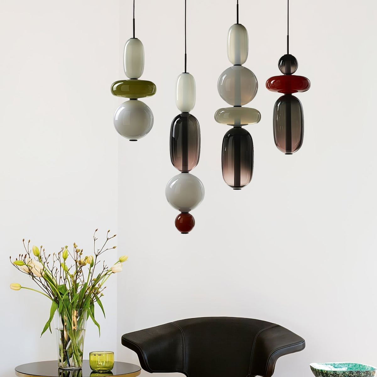 Noxic Suspension Artistique en Verre et Acrylique - Neutralighting