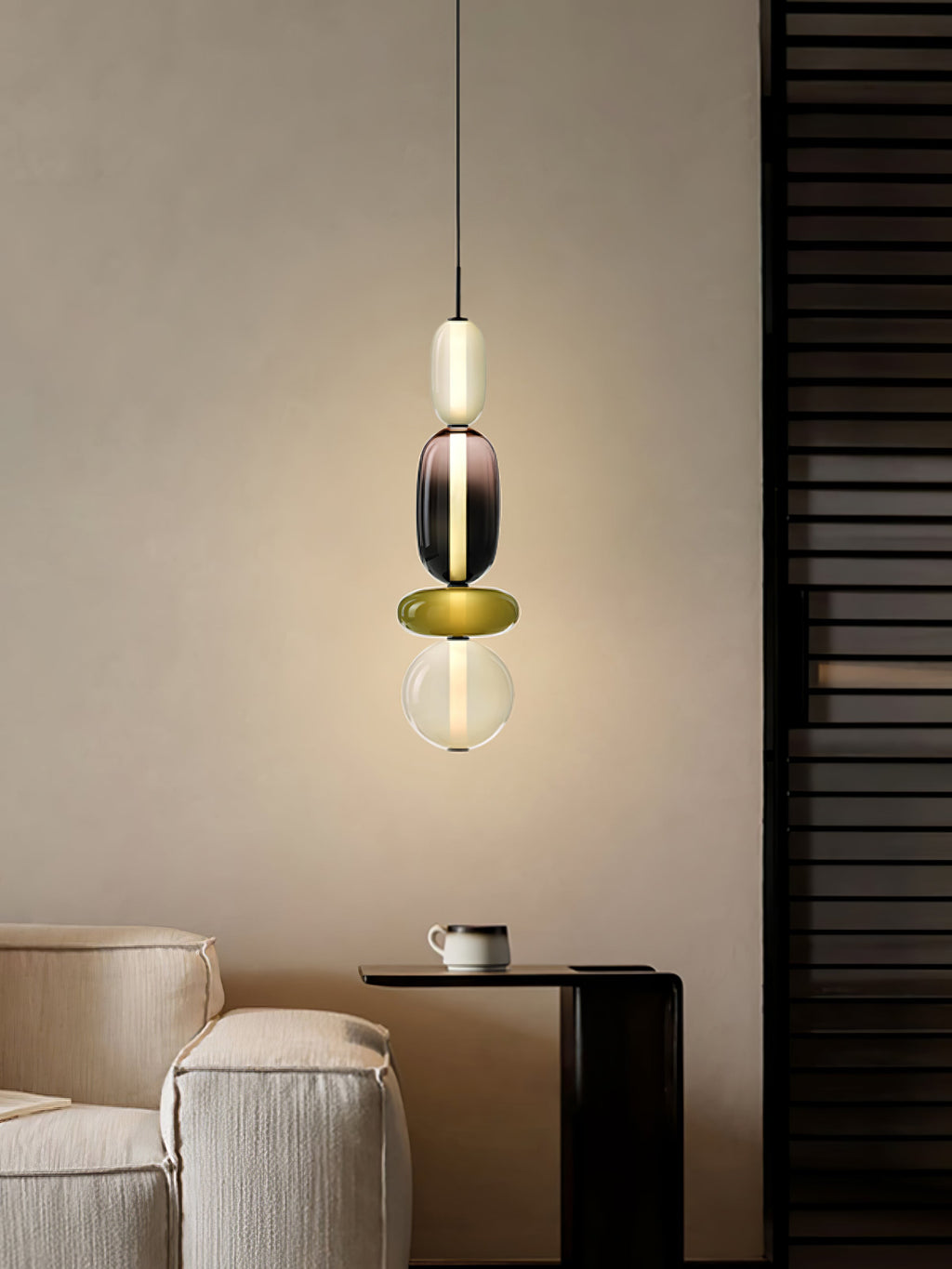 Noxic Suspension Artistique en Verre et Acrylique - Neutralighting