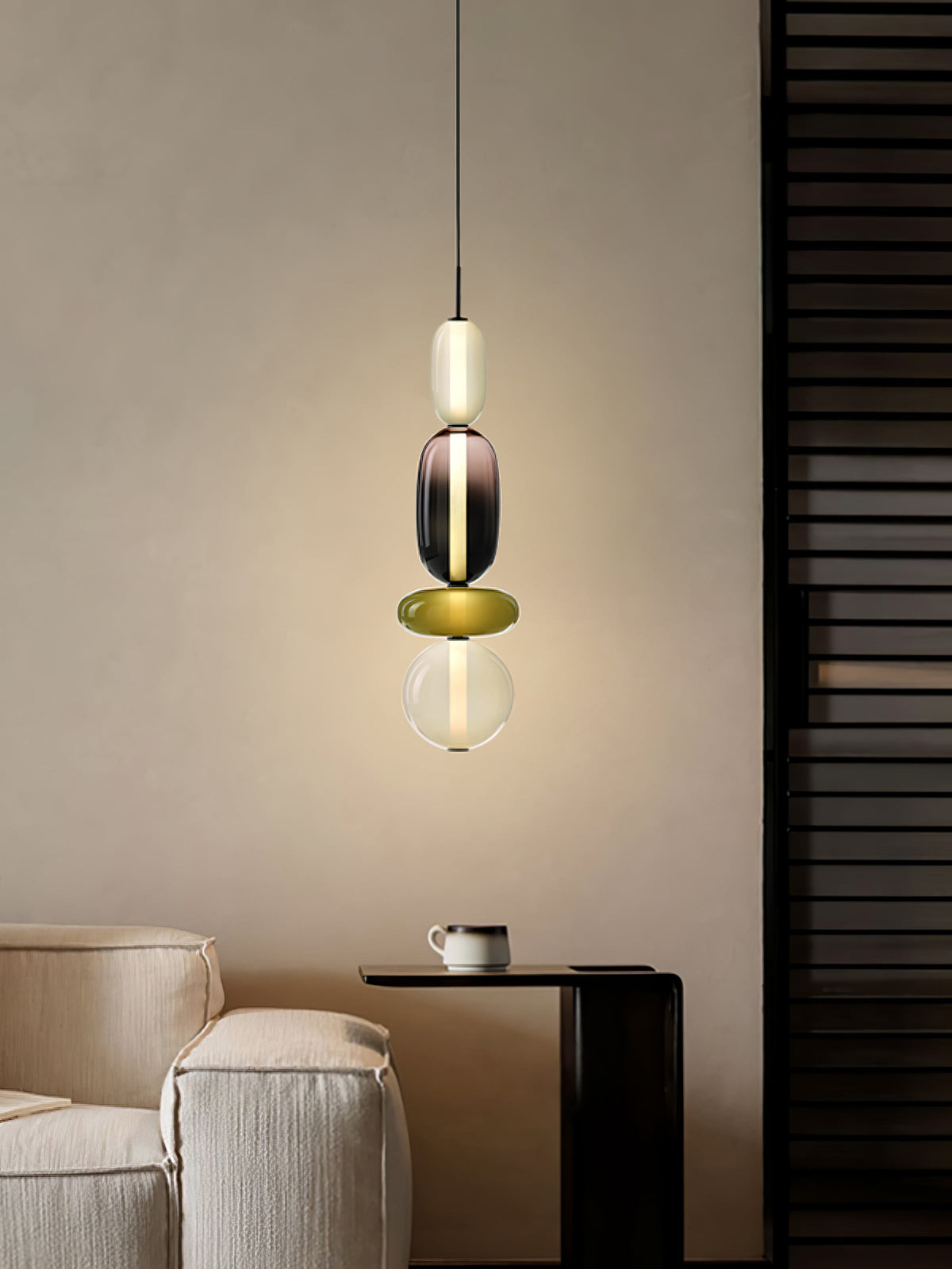 Noxic Suspension Artistique en Verre et Acrylique - Neutralighting