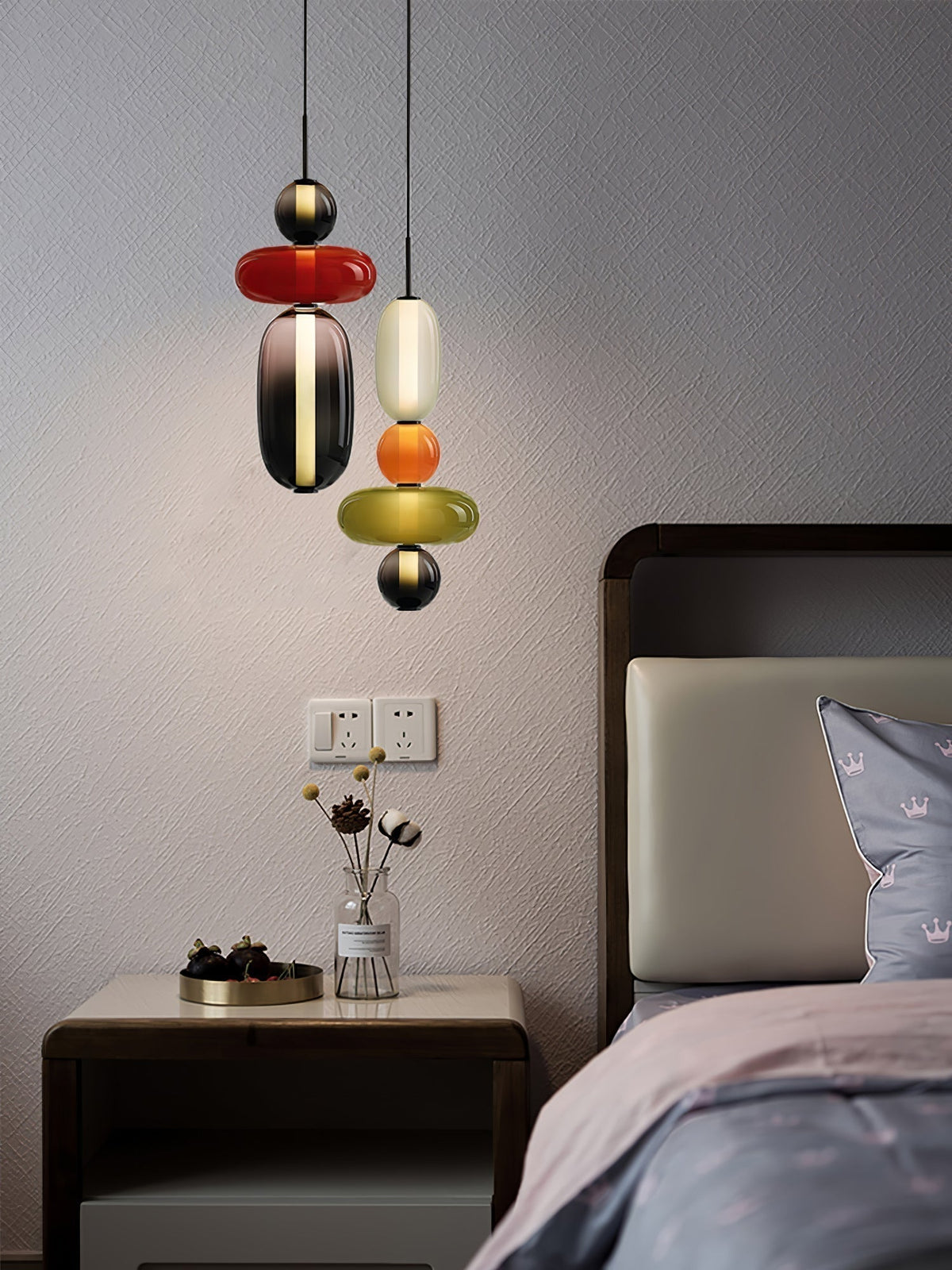 Noxic Suspension Artistique en Verre et Acrylique - Neutralighting