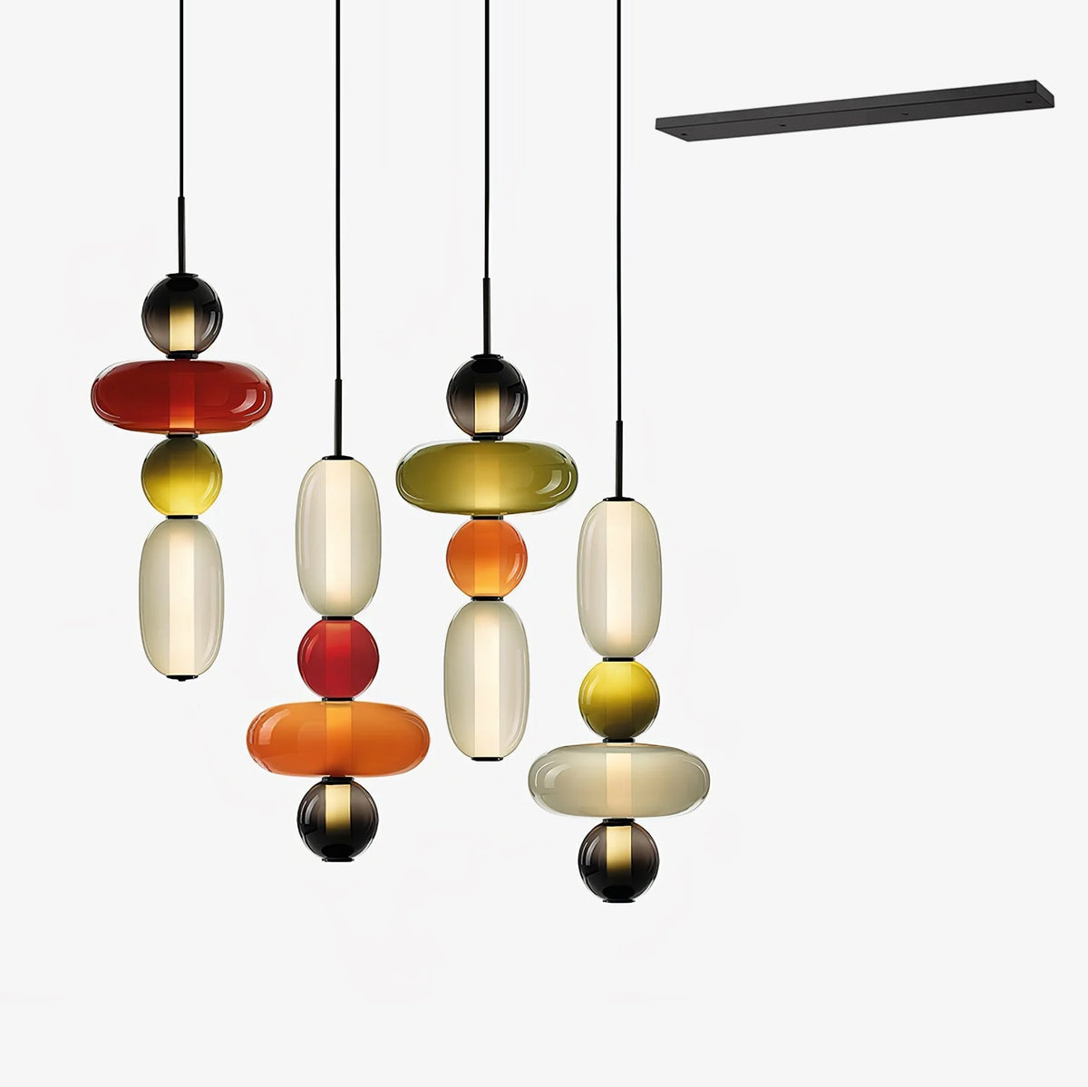 Noxic Suspension Artistique en Verre et Acrylique - Neutralighting