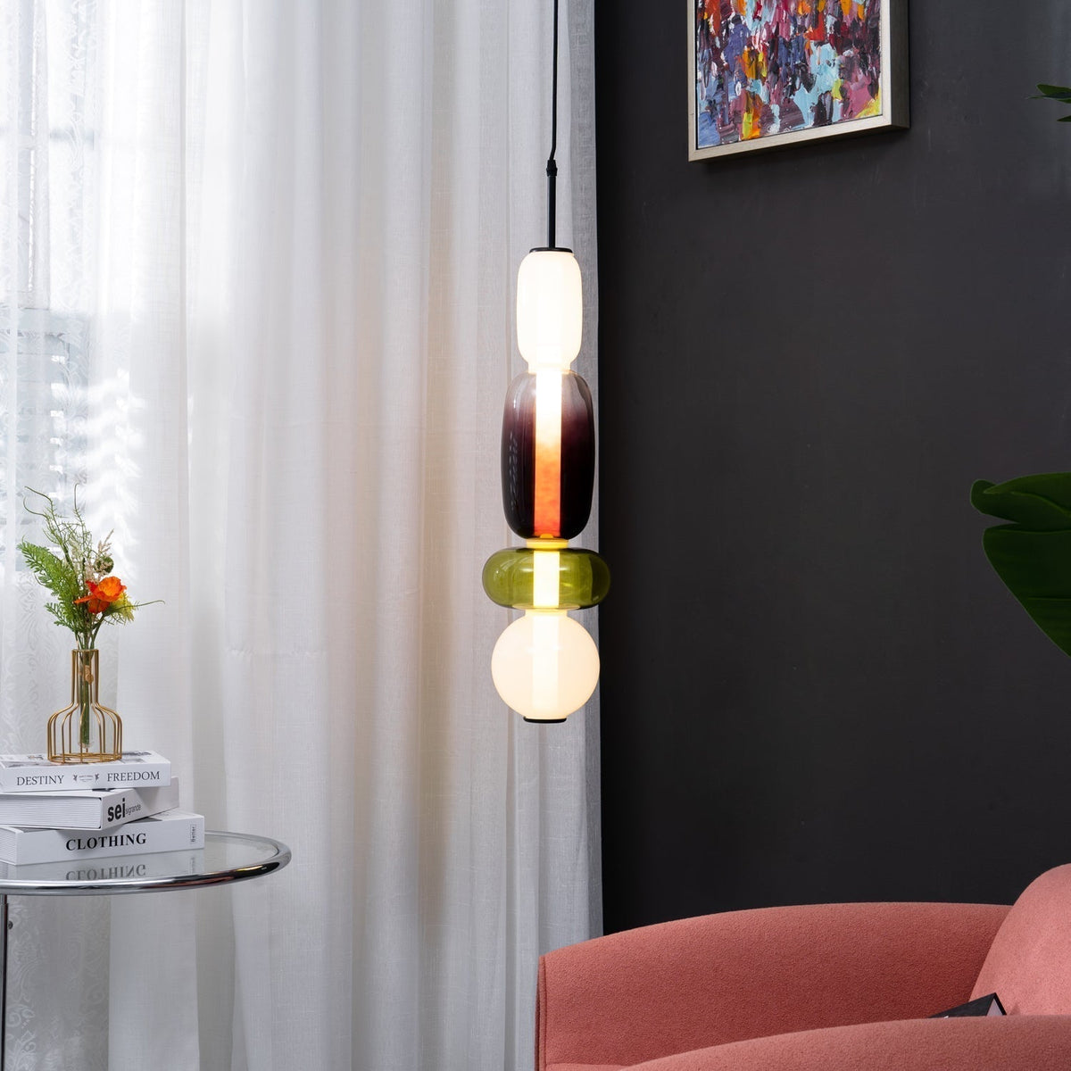 Zodore Prime Art Coloré Verre Suspension - Neutralighting