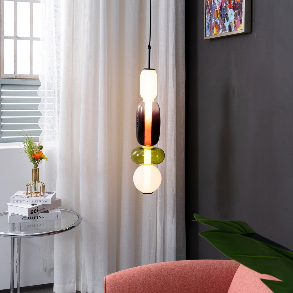 Zodore Prime Art Coloré Verre Suspension - Neutralighting
