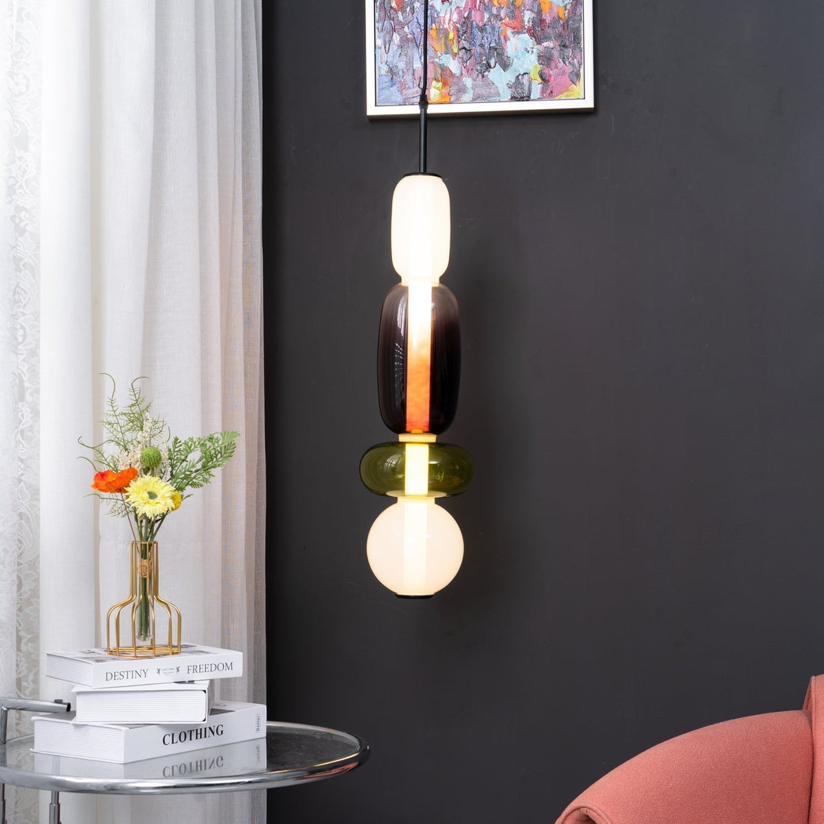Zodore Prime Art Coloré Verre Suspension - Neutralighting