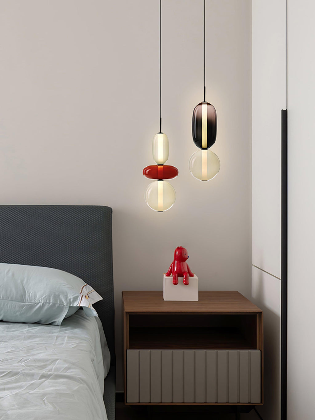 Noxic Suspension Artistique en Verre et Acrylique - Neutralighting