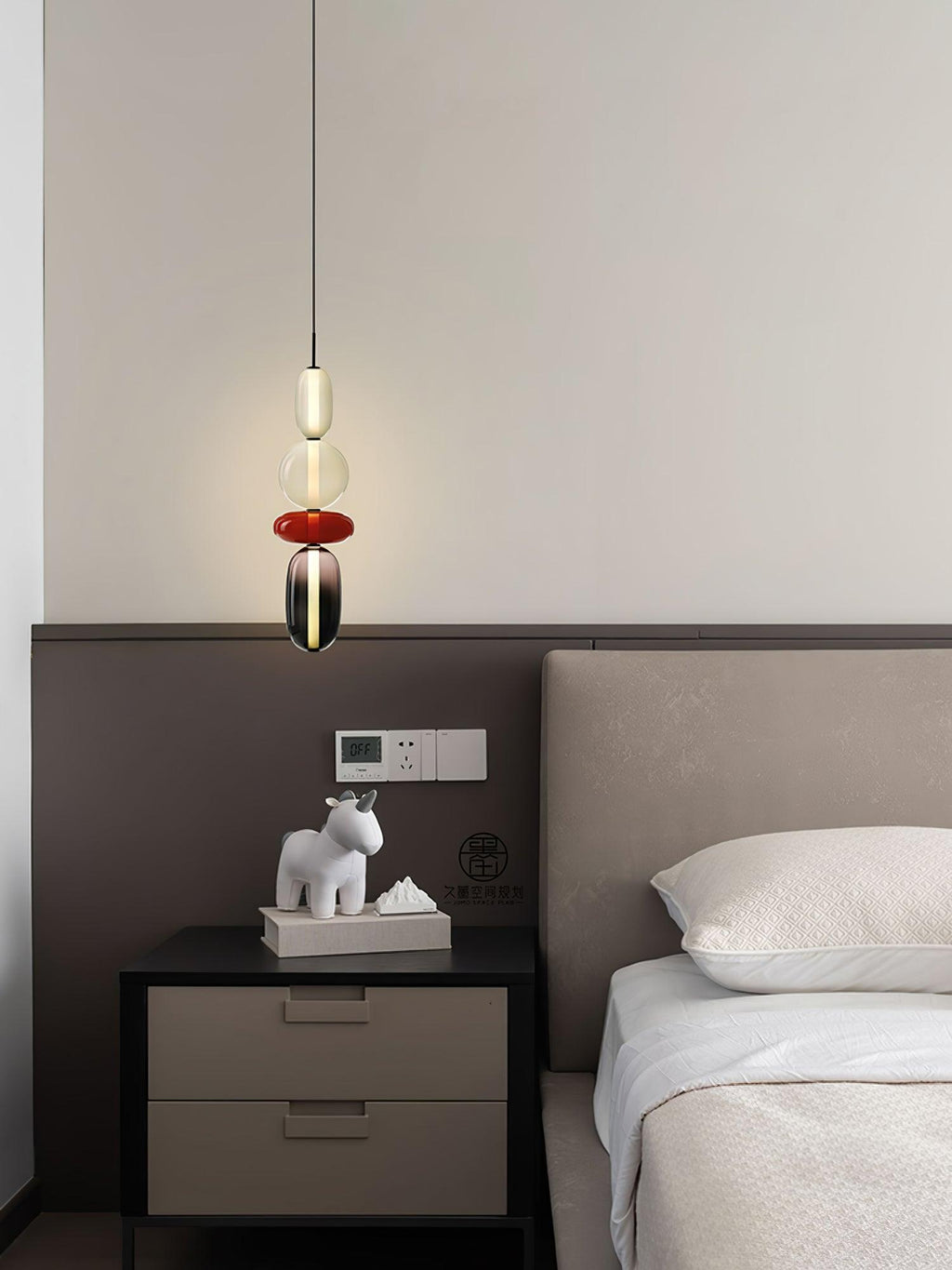 Noxic Suspension Artistique en Verre et Acrylique - Neutralighting