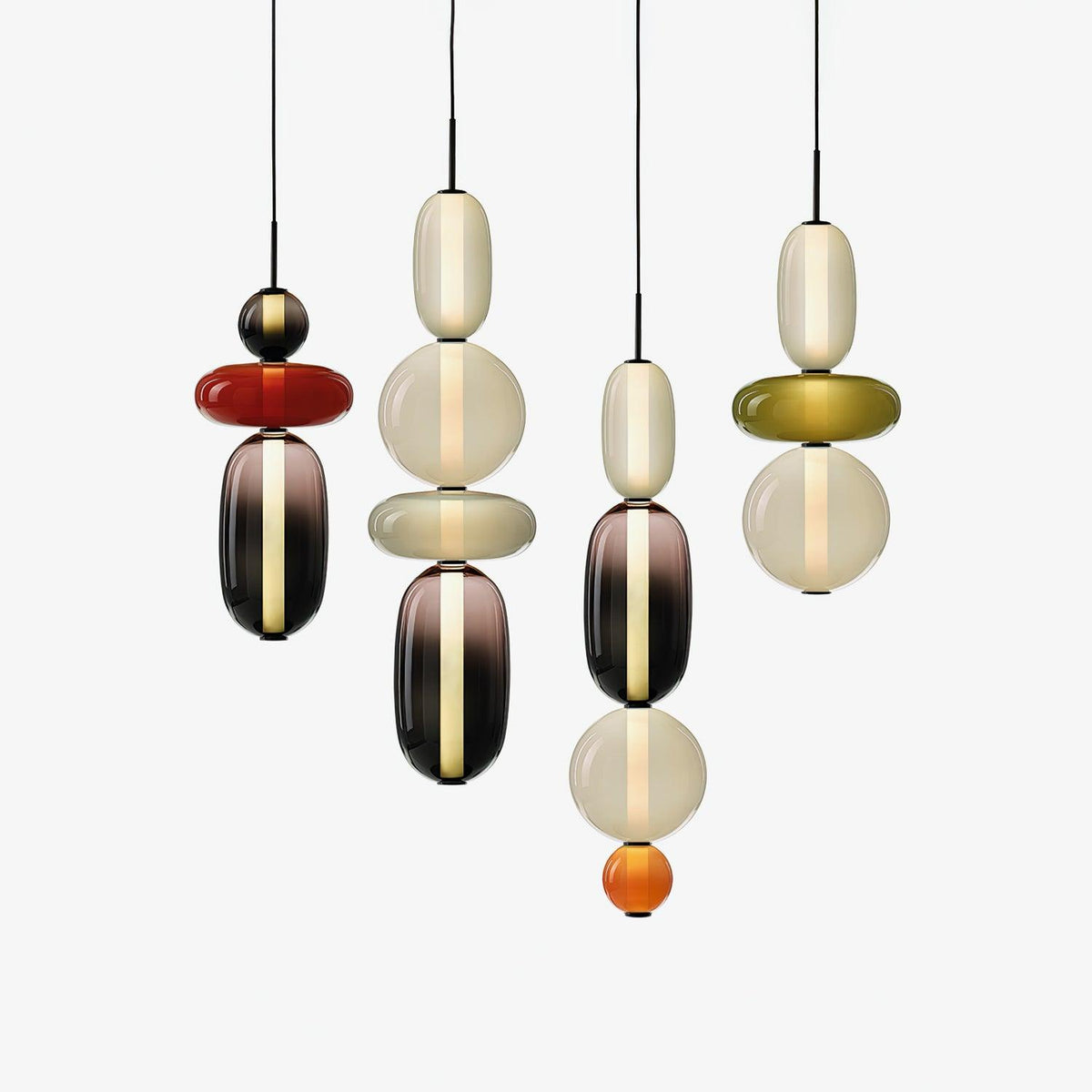 Noxic Suspension Artistique en Verre et Acrylique - Neutralighting