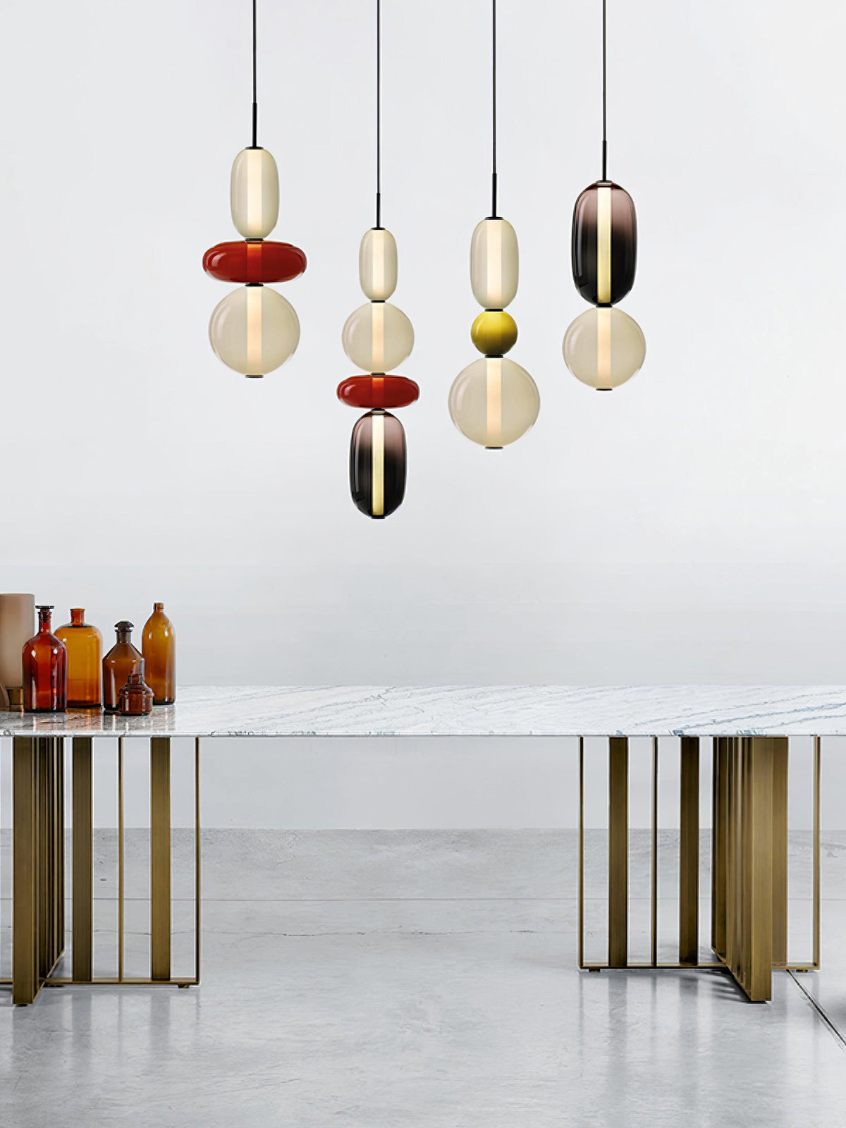 Noxic Suspension Artistique en Verre et Acrylique - Neutralighting