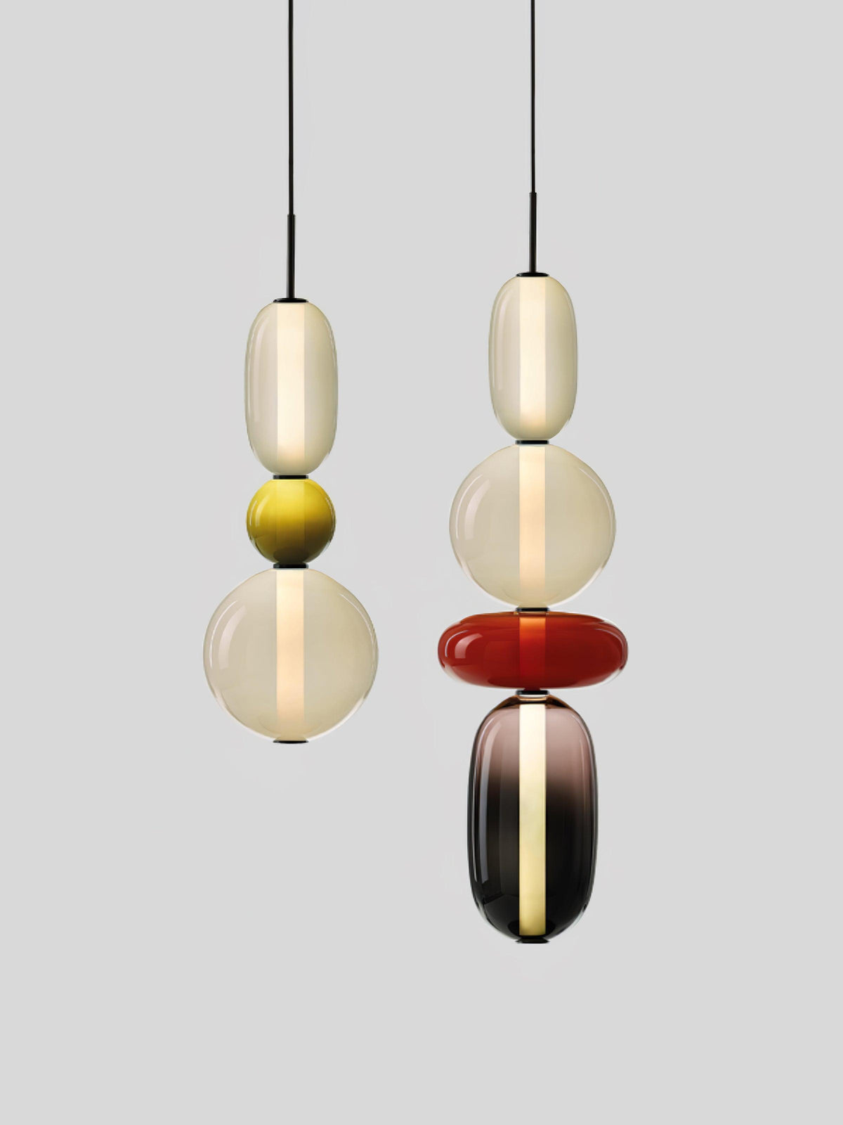 Noxic Suspension Artistique en Verre et Acrylique - Neutralighting