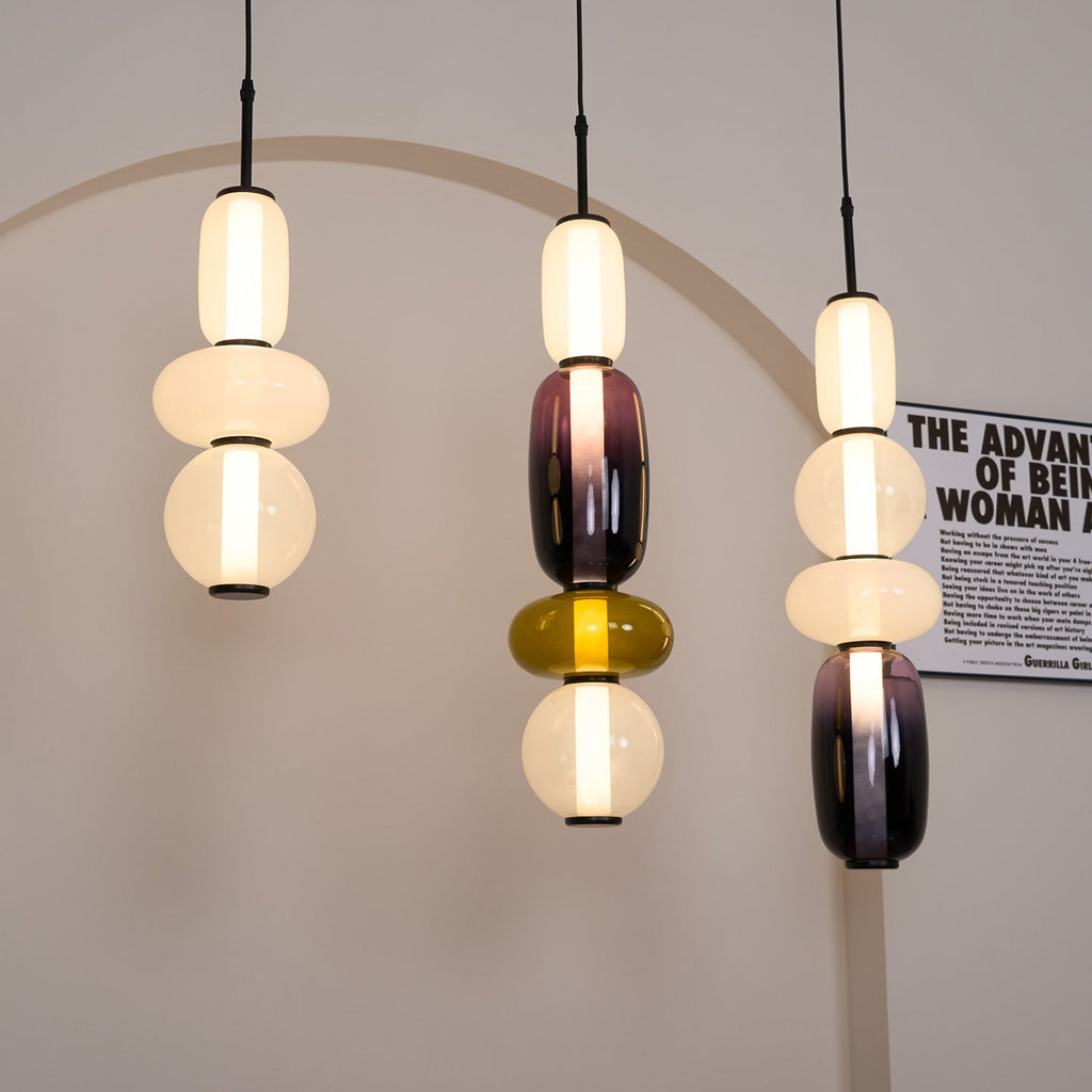 Orba Lampe Pendante en Verre Cristallisé - Neutralighting