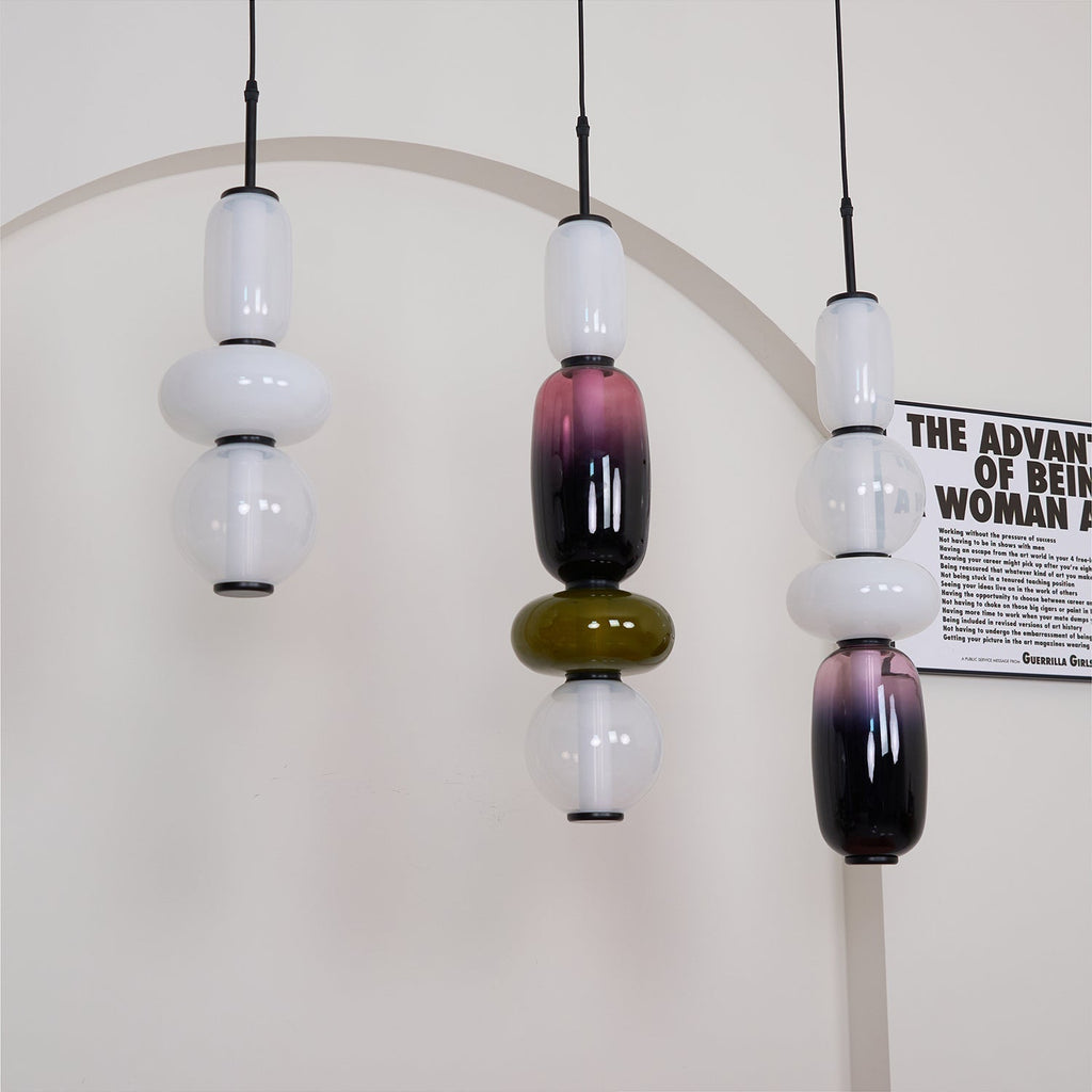 Orba Lampe Pendante en Verre Cristallisé - Neutralighting