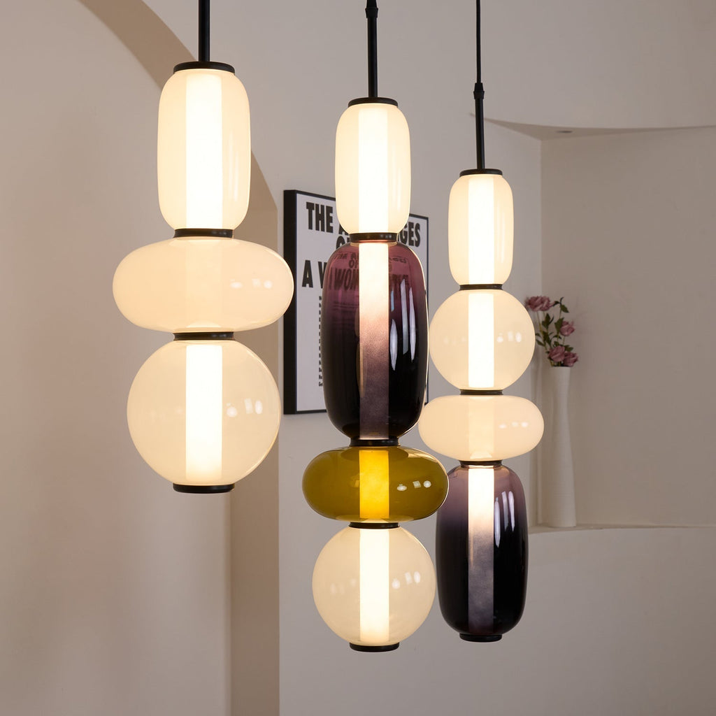 Orba Lampe Pendante en Verre Cristallisé - Neutralighting