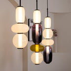 Orba Lampe Pendante en Verre Cristallisé - Neutralighting