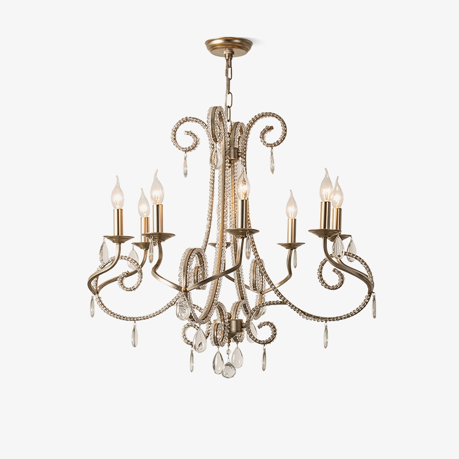 Elysara Crystal Bougie Lustre - Neutralighting