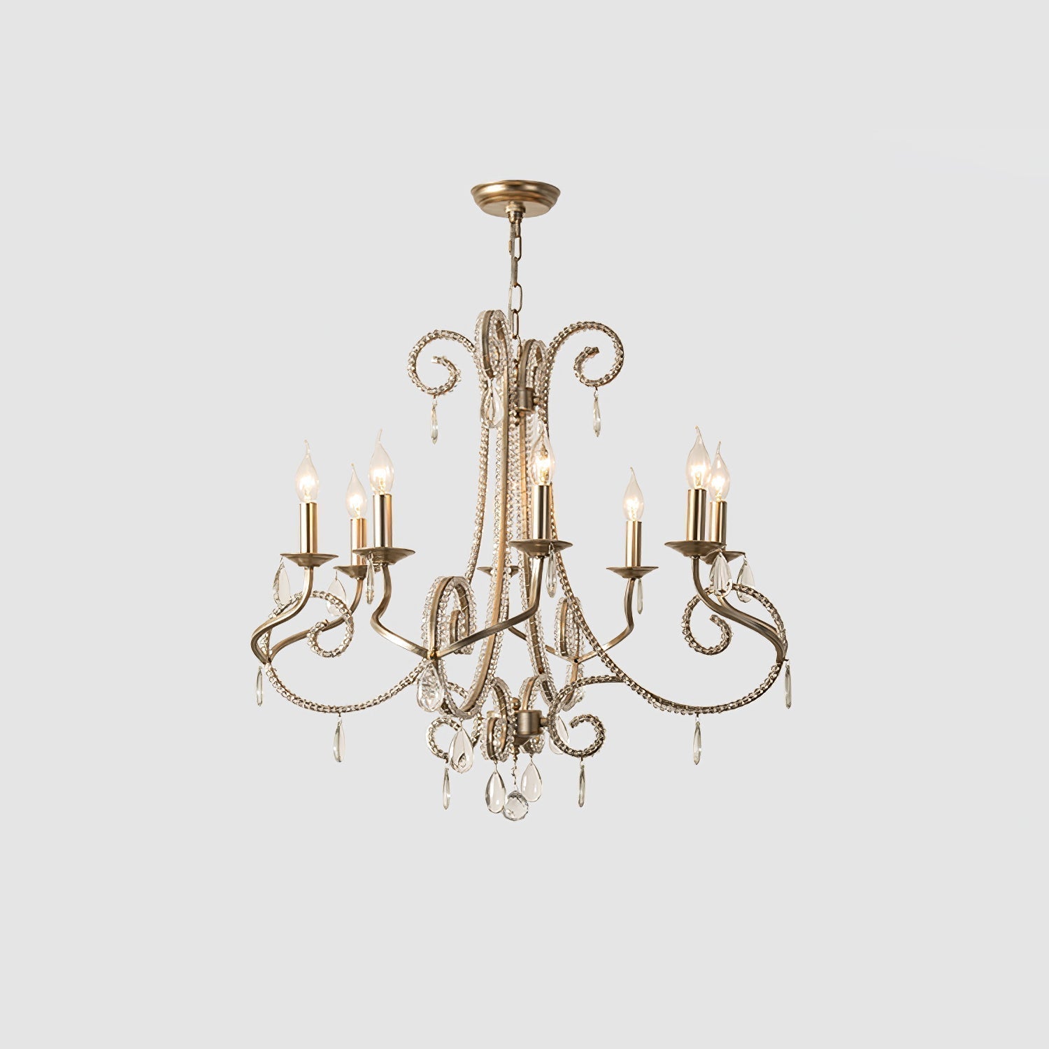 Elysara Crystal Bougie Lustre - Neutralighting