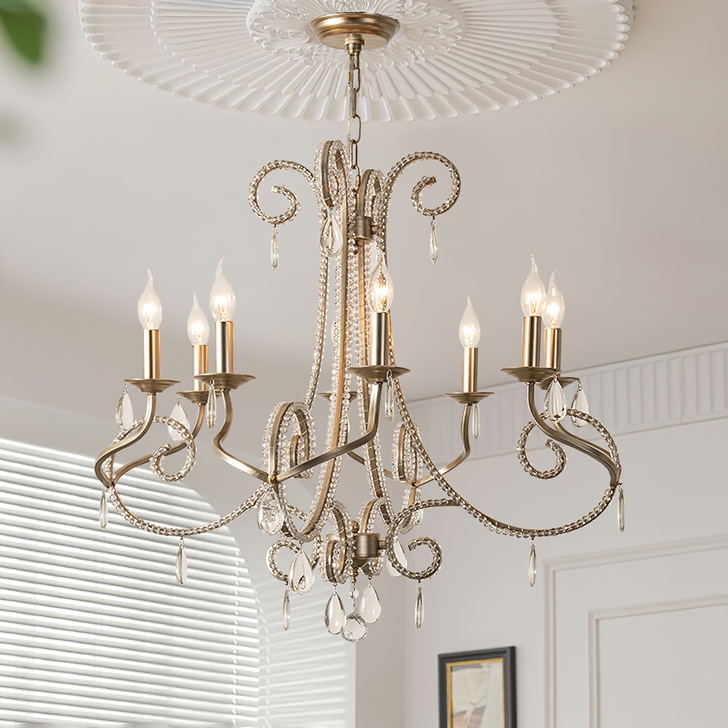 Elysara Crystal Bougie Lustre - Neutralighting