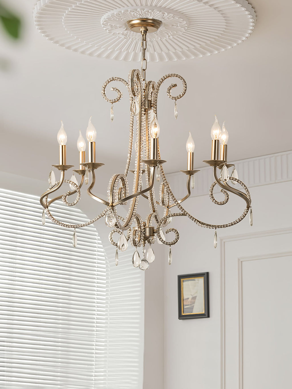 Elysara Crystal Bougie Lustre - Neutralighting