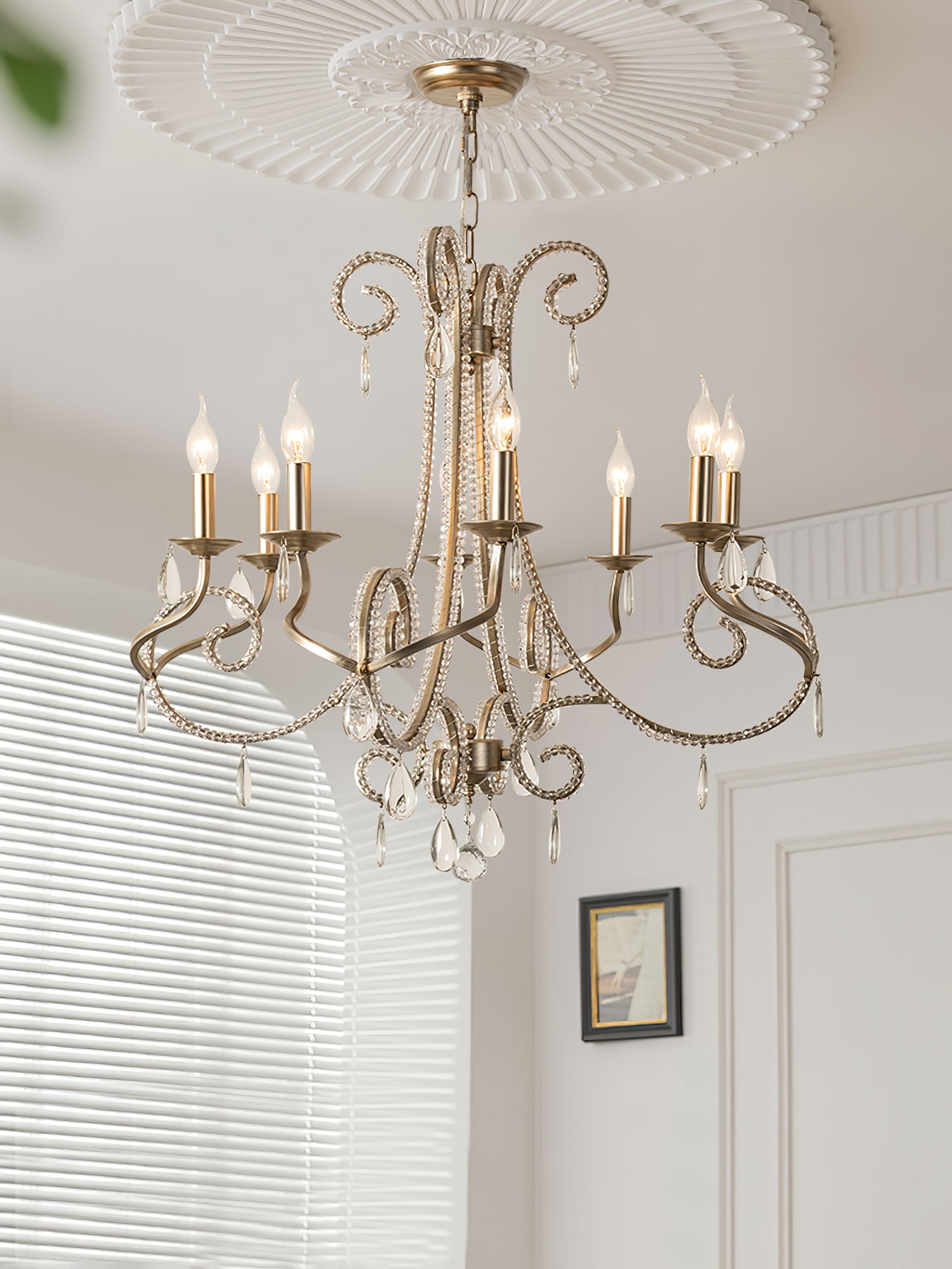 Elysara Crystal Bougie Lustre - Neutralighting
