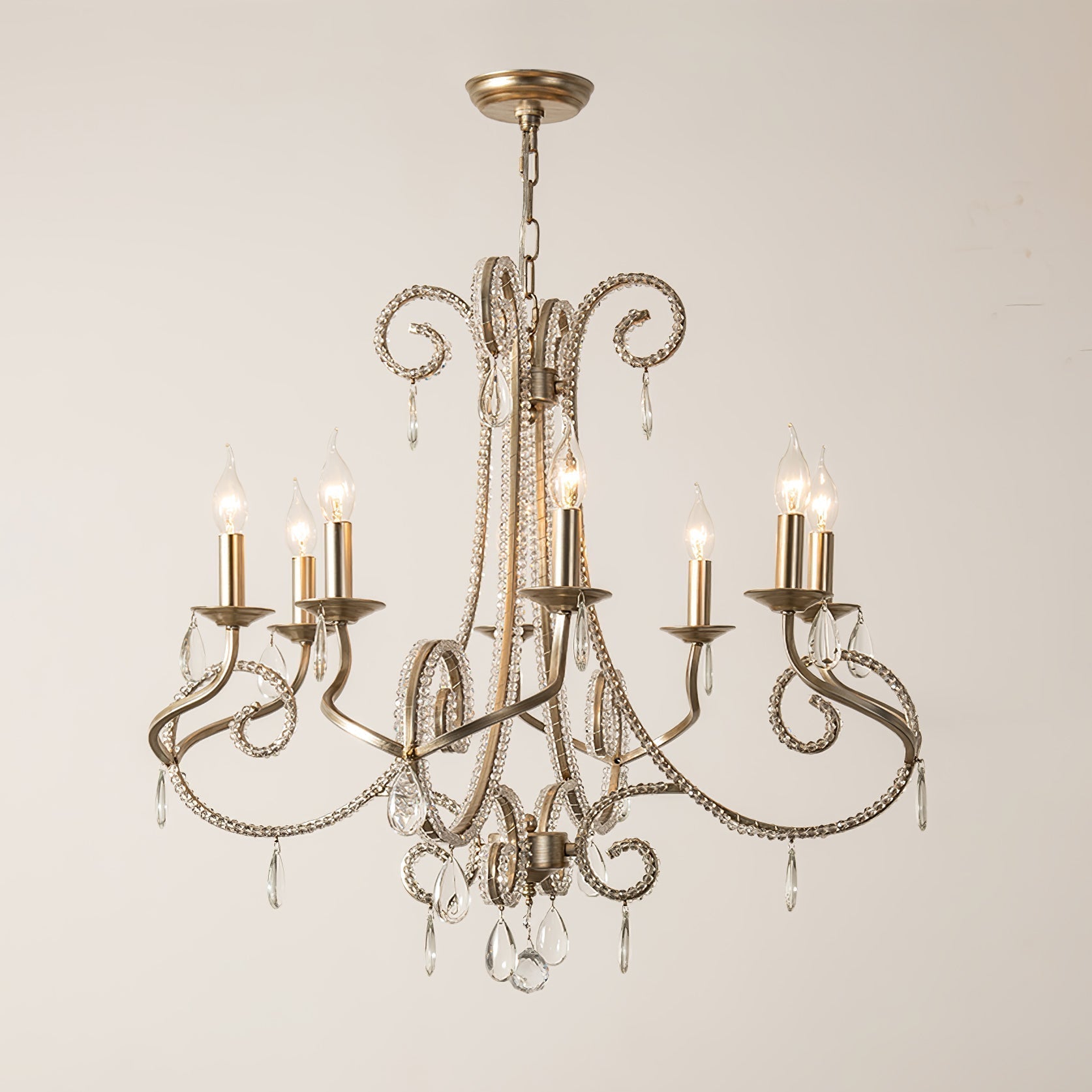 Elysara Crystal Bougie Lustre - Neutralighting