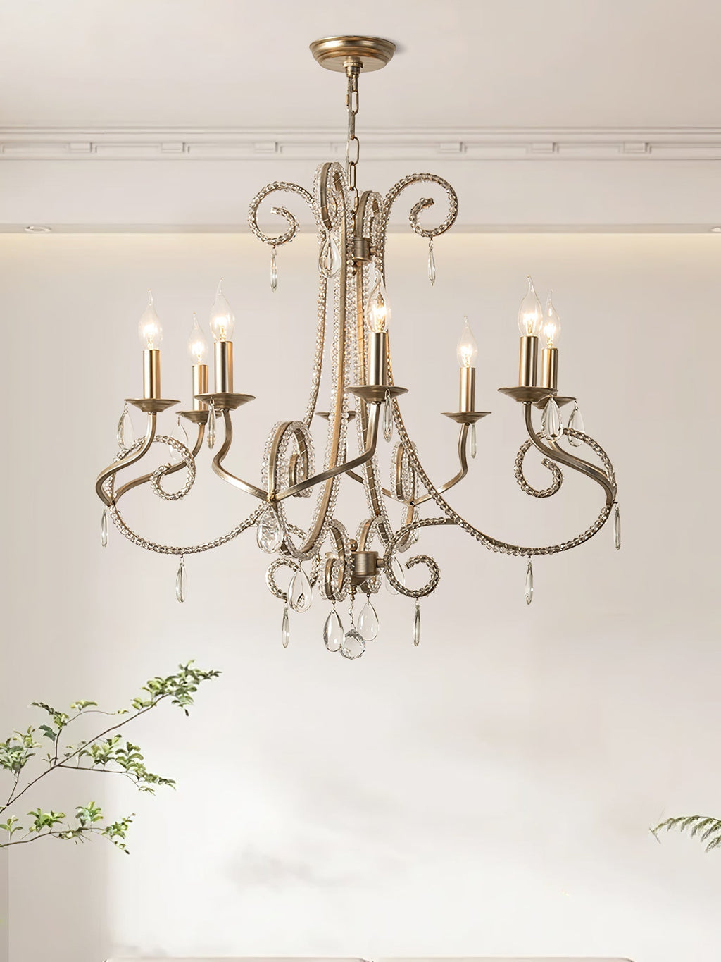 Elysara Crystal Bougie Lustre - Neutralighting