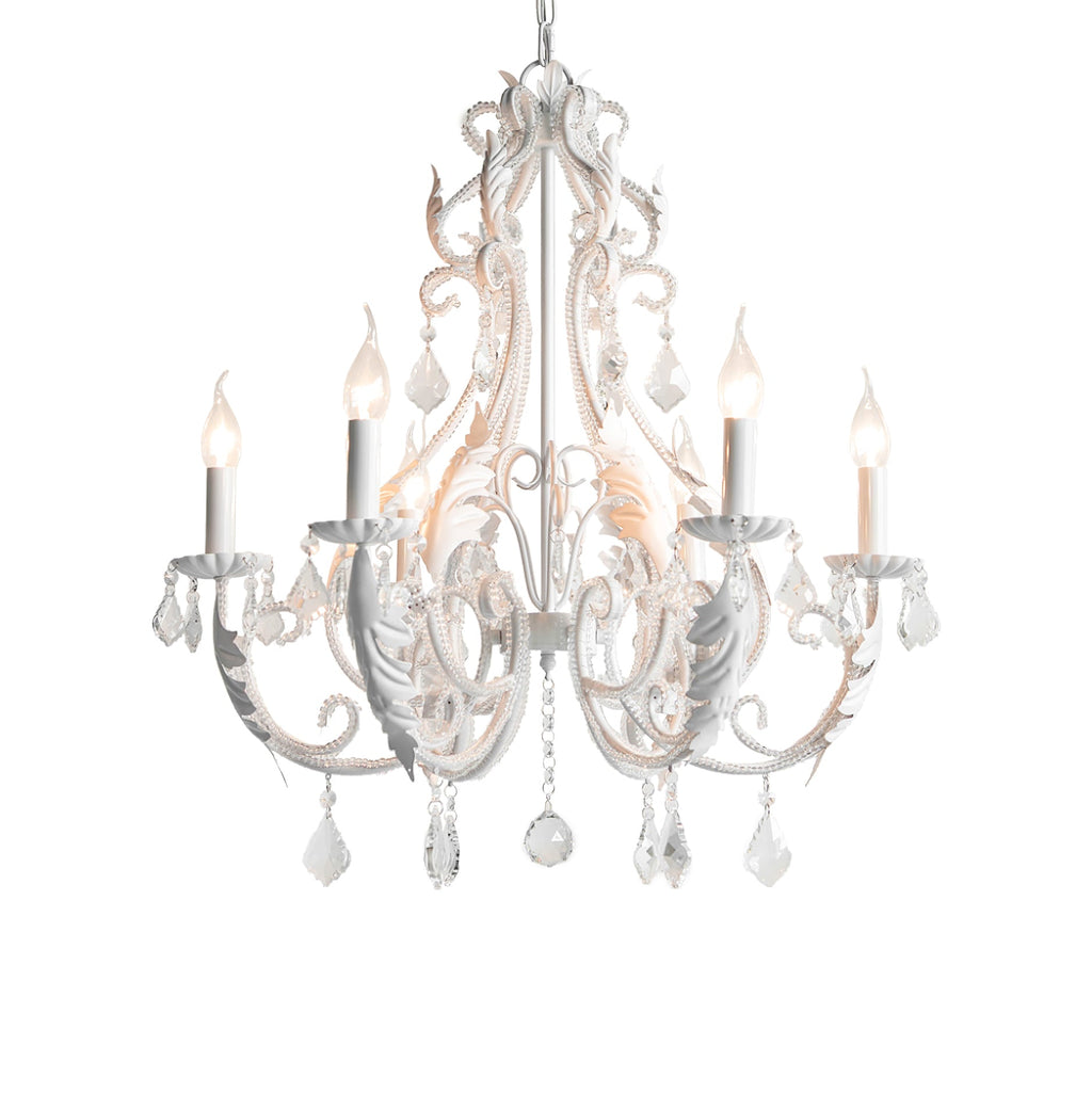 Lustra Suspension Lampe Porte-Bougie Perles de Cristal - Neutralighting