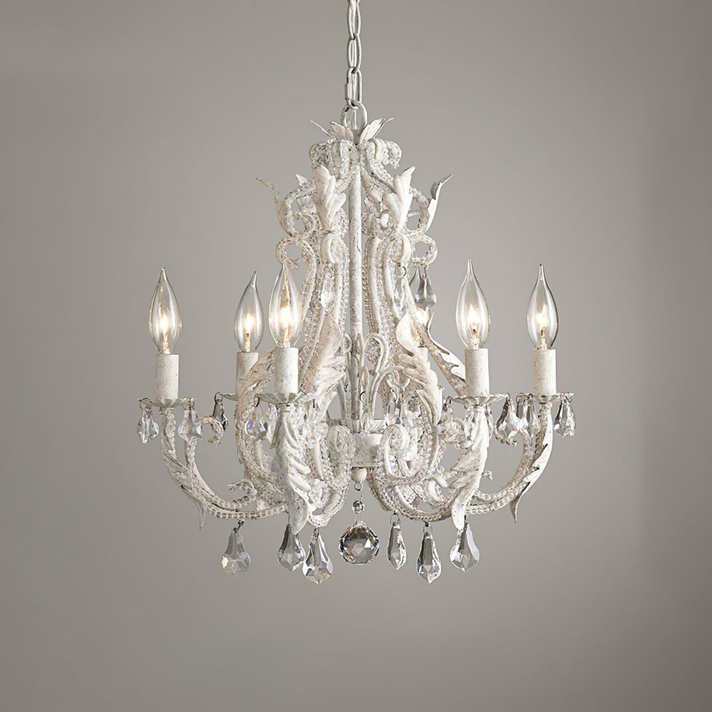 Lustra Suspension Lampe Porte-Bougie Perles de Cristal - Neutralighting
