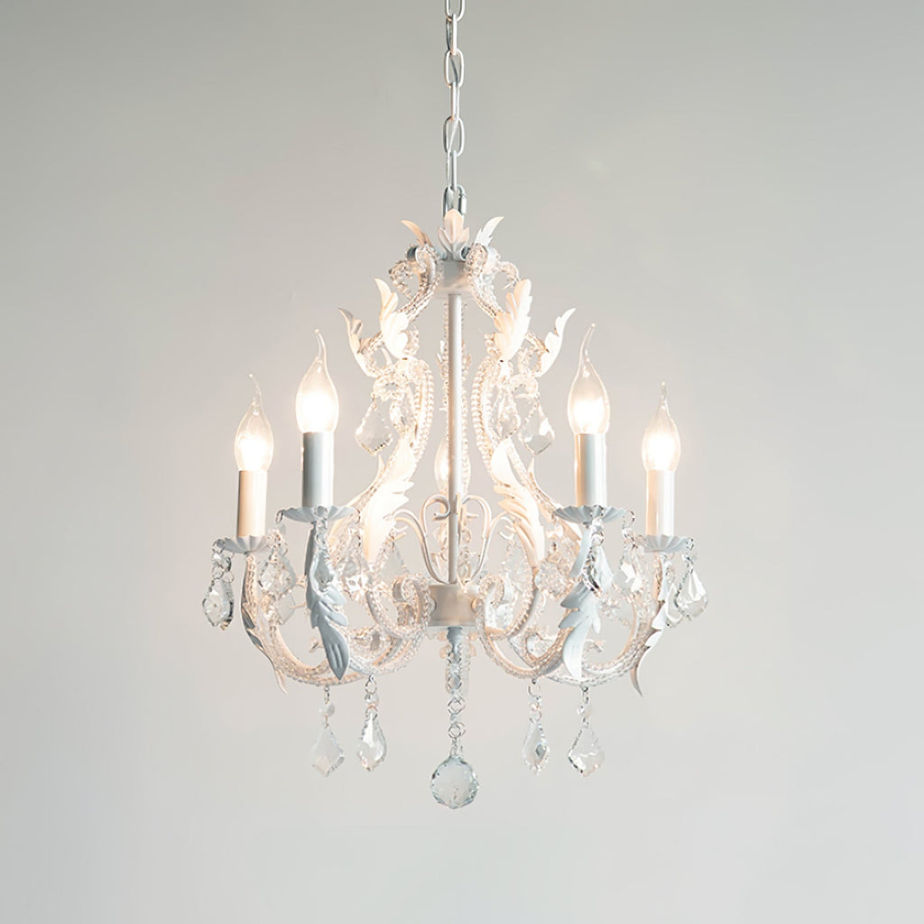 Lustra Suspension Lampe Porte-Bougie Perles de Cristal - Neutralighting