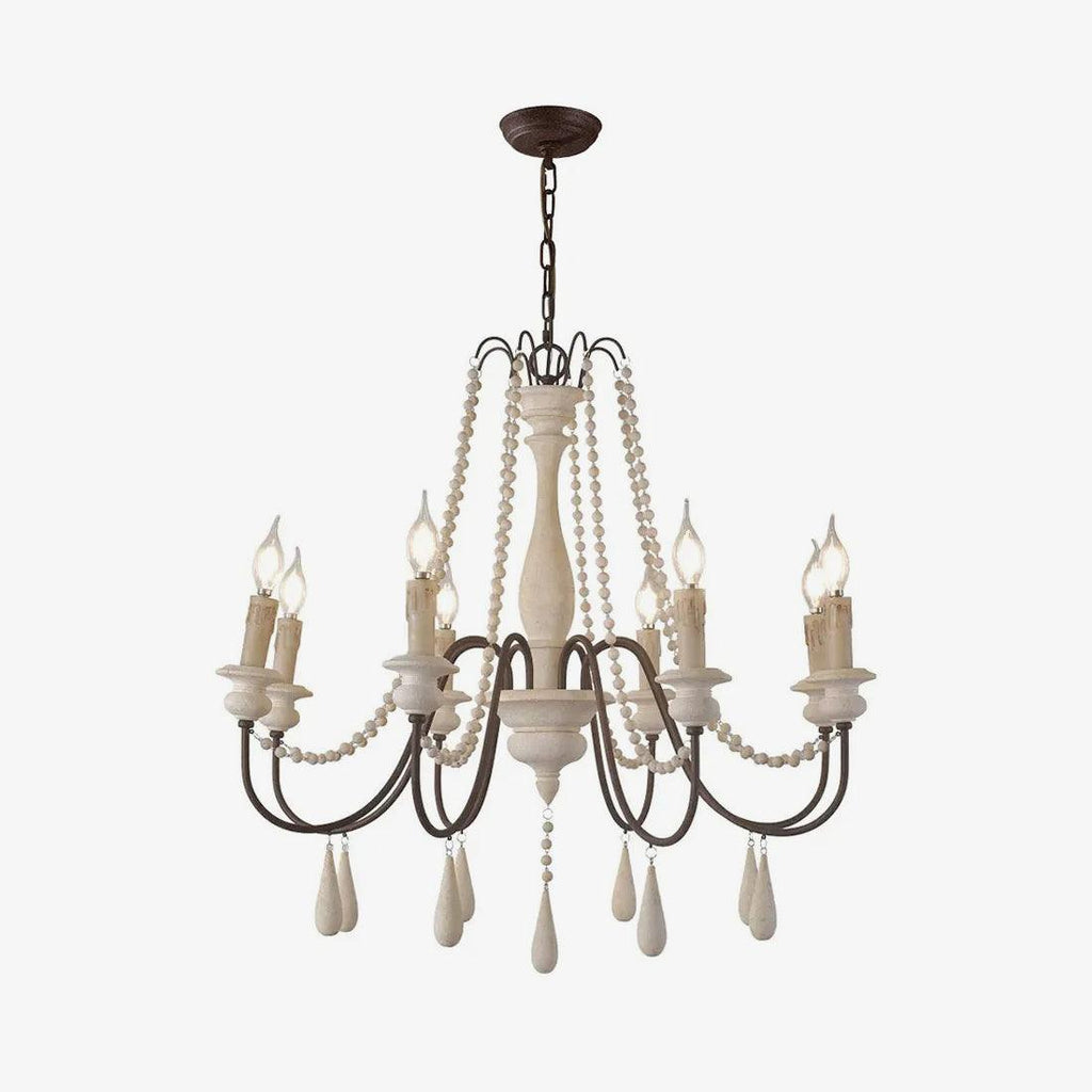 Lustra Chandelier à Bougies Bras Voluté Rustique - Neutralighting