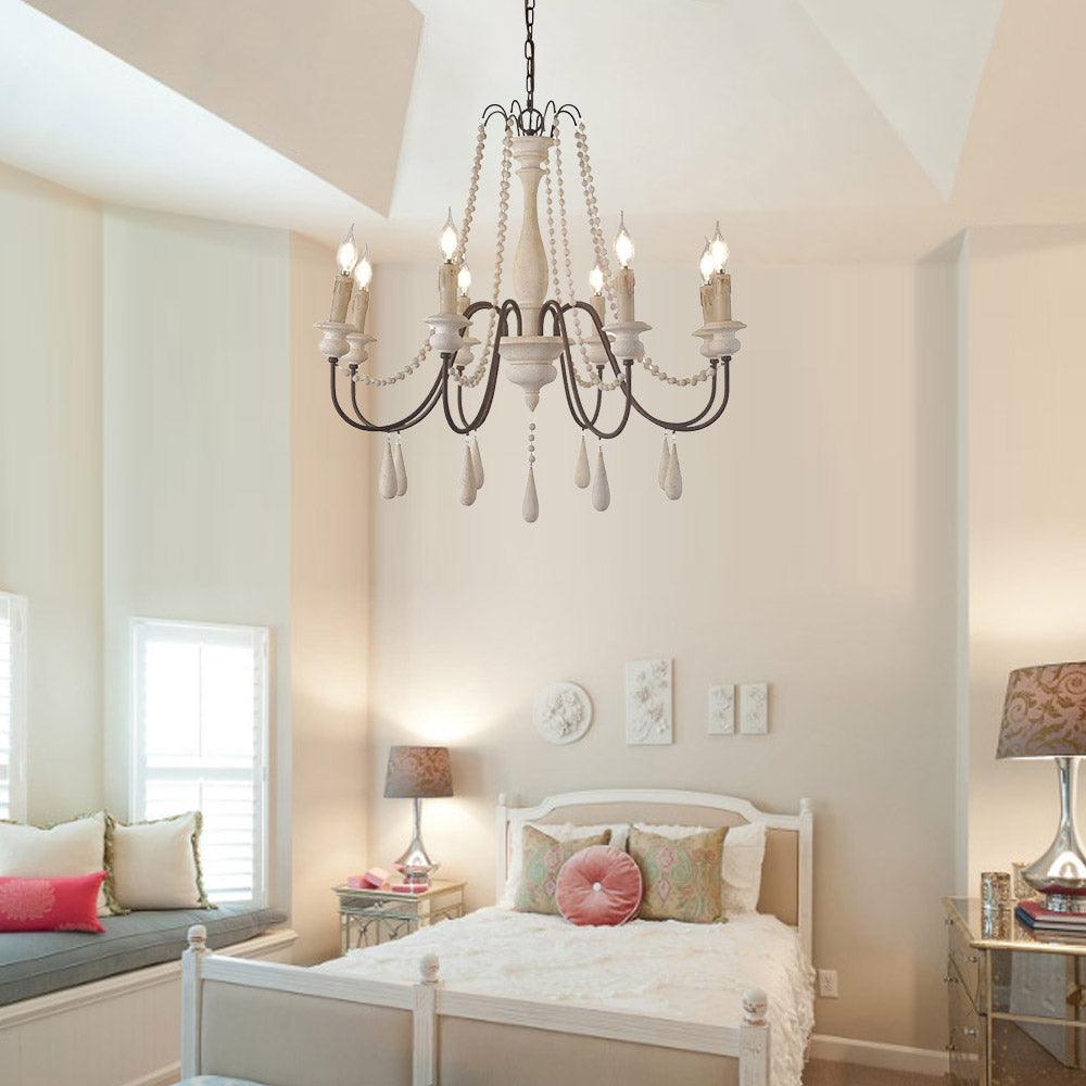 Lustra Chandelier à Bougies Bras Voluté Rustique - Neutralighting