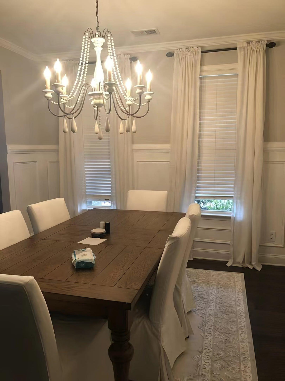Lustra Chandelier à Bougies Bras Voluté Rustique - Neutralighting